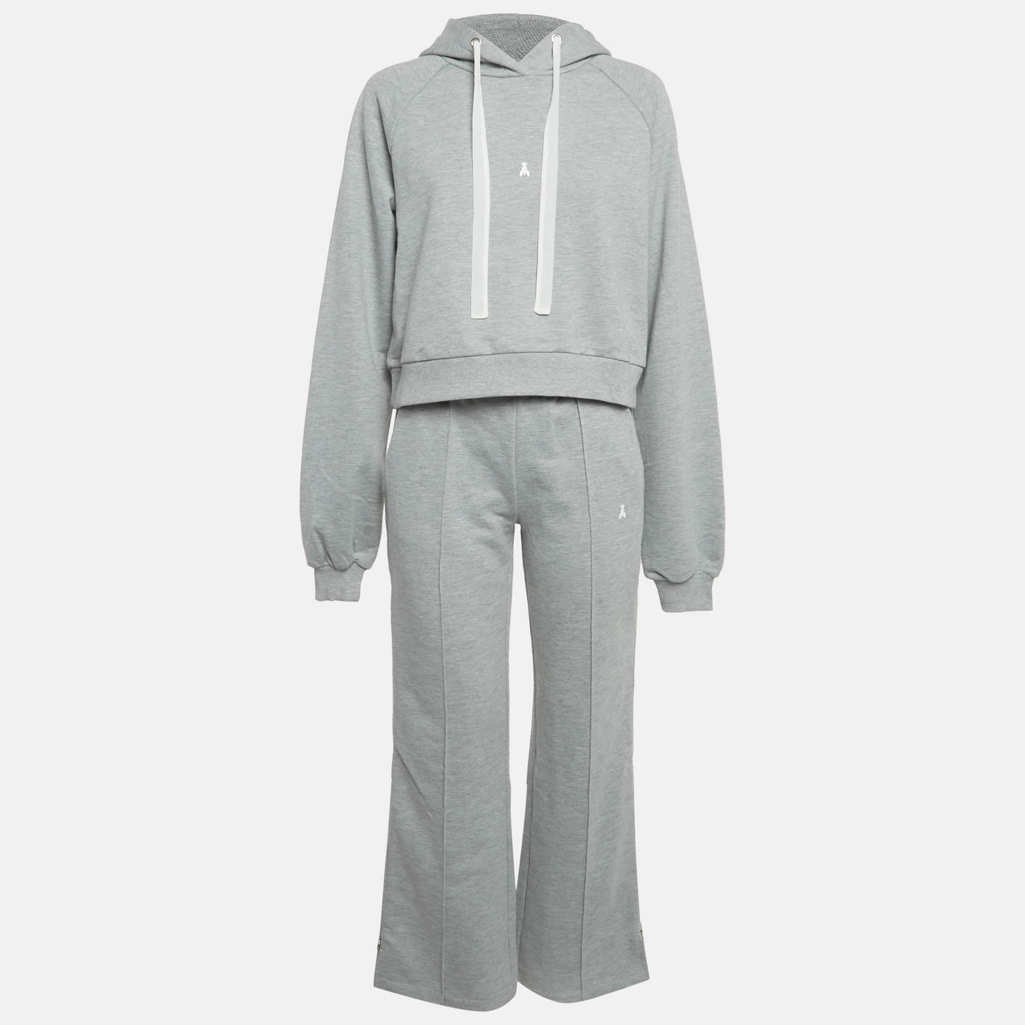 

Patrizia Pepe Grey Logo Embossed Knit Set XS