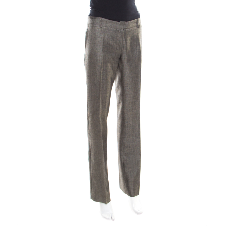 

Paul & Joe Grey Straight Fit Tailored Brebis Trousers