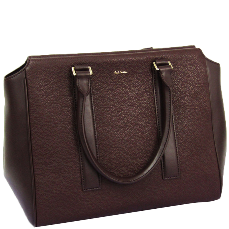 

Paul Smith Bordeaux Leather Satchel, Burgundy