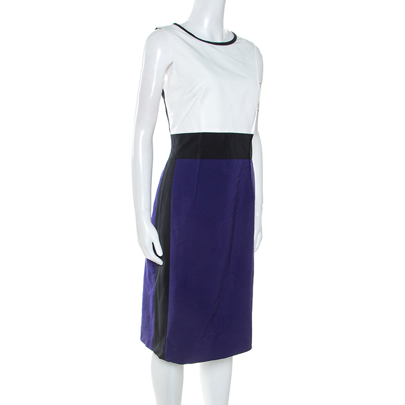 

Paule Ka Colorblock Sleeveless Shift Dress, Multicolor