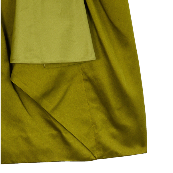 Pre-owned Paule Ka Yellow Bolero & Dress Set L In Green