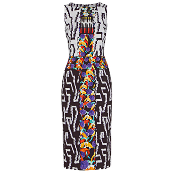 Pre Owned Peter Pilotto Kia Printed Knee-Length Dress L