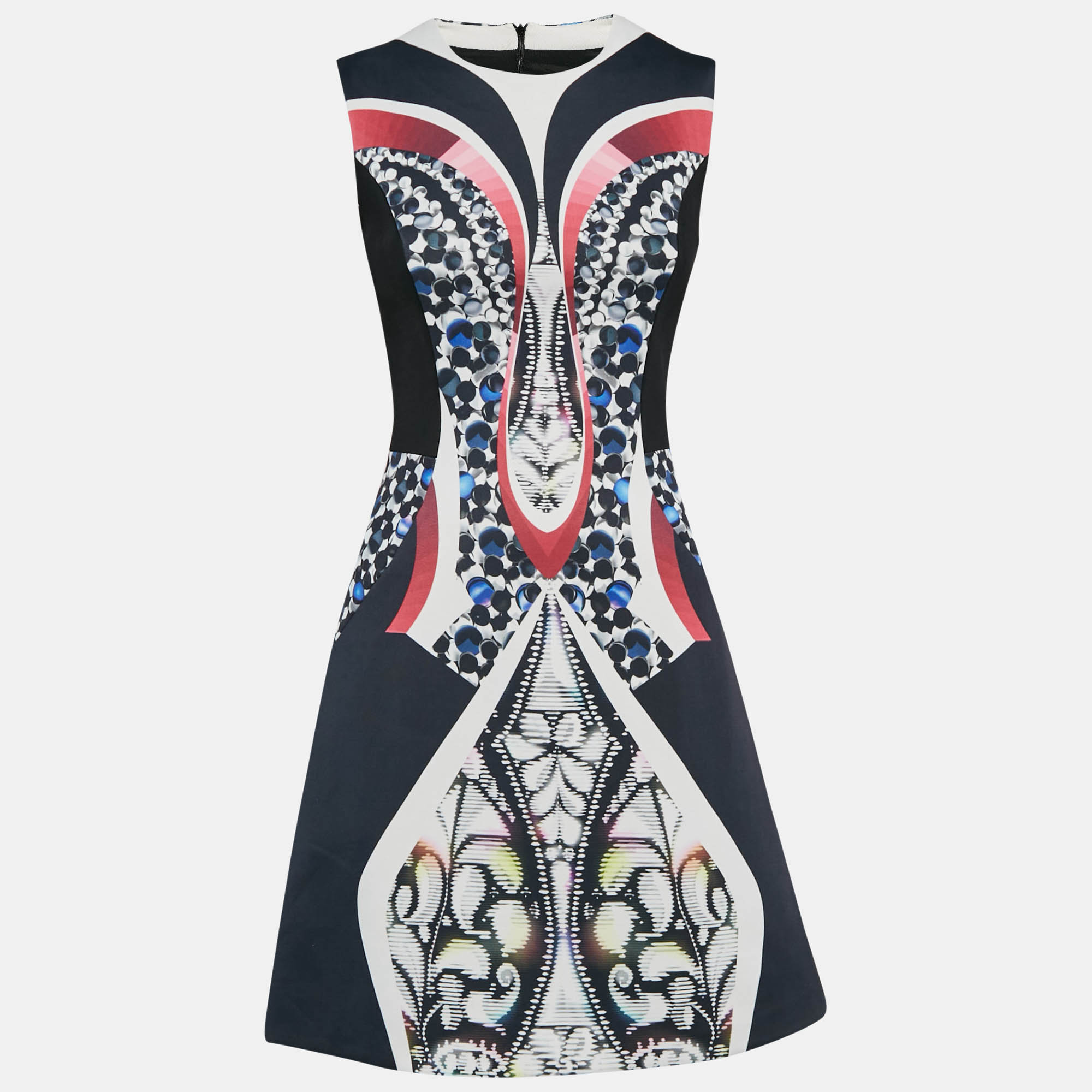 

Peter Pilotto Multicolor Printed Crepe Sleeveless Mini Dress S