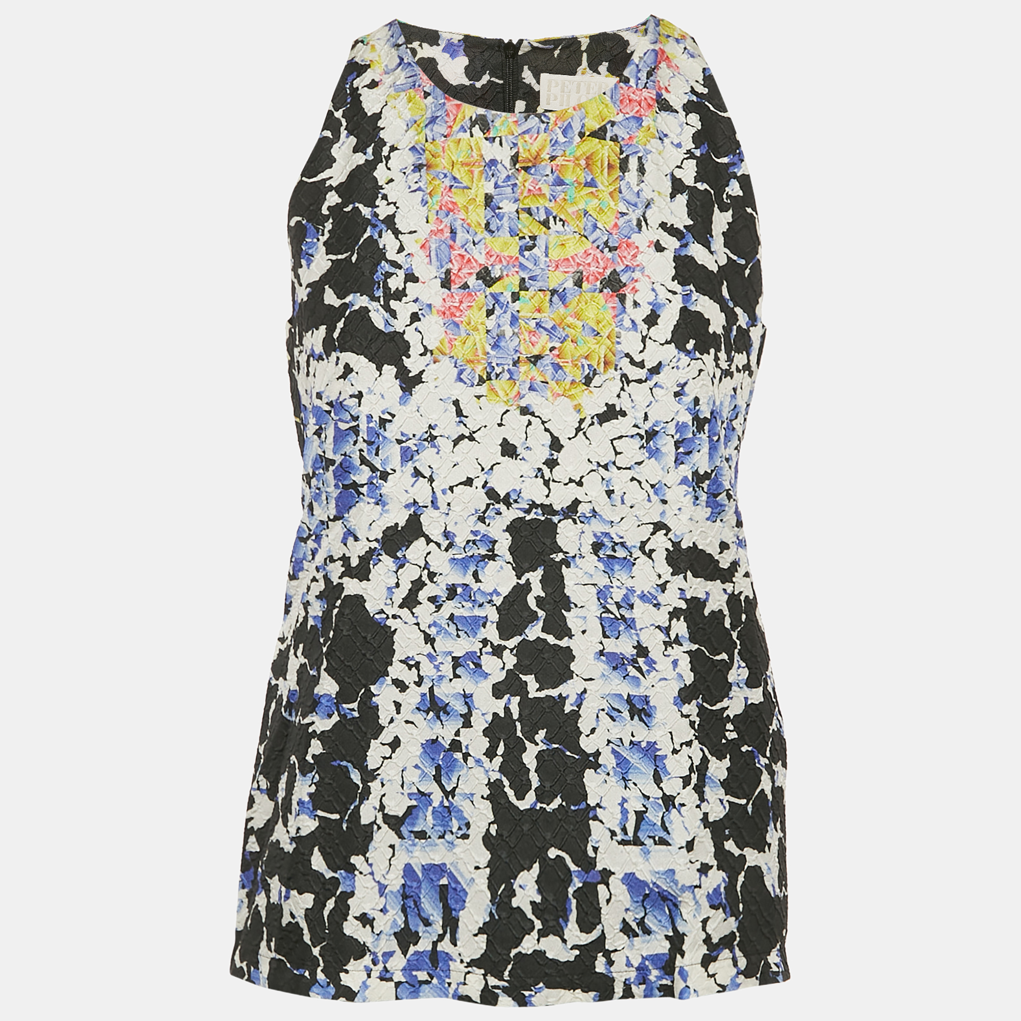 

Peter Pilotto Multicolor Printed Silk Sleeveless Top S