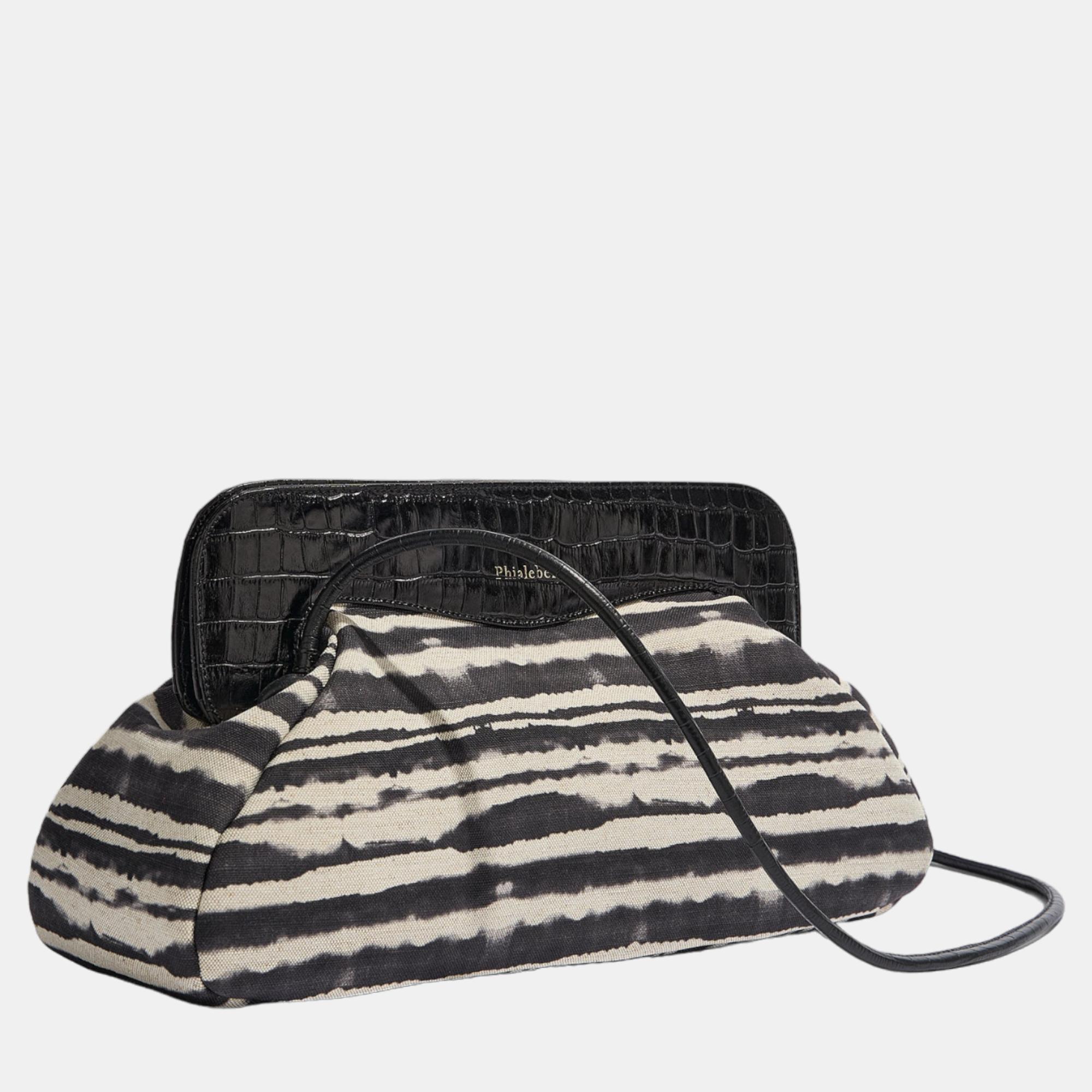 

Phialebel Constanza maxi Tie-dye black Shoulder Bag, Beige