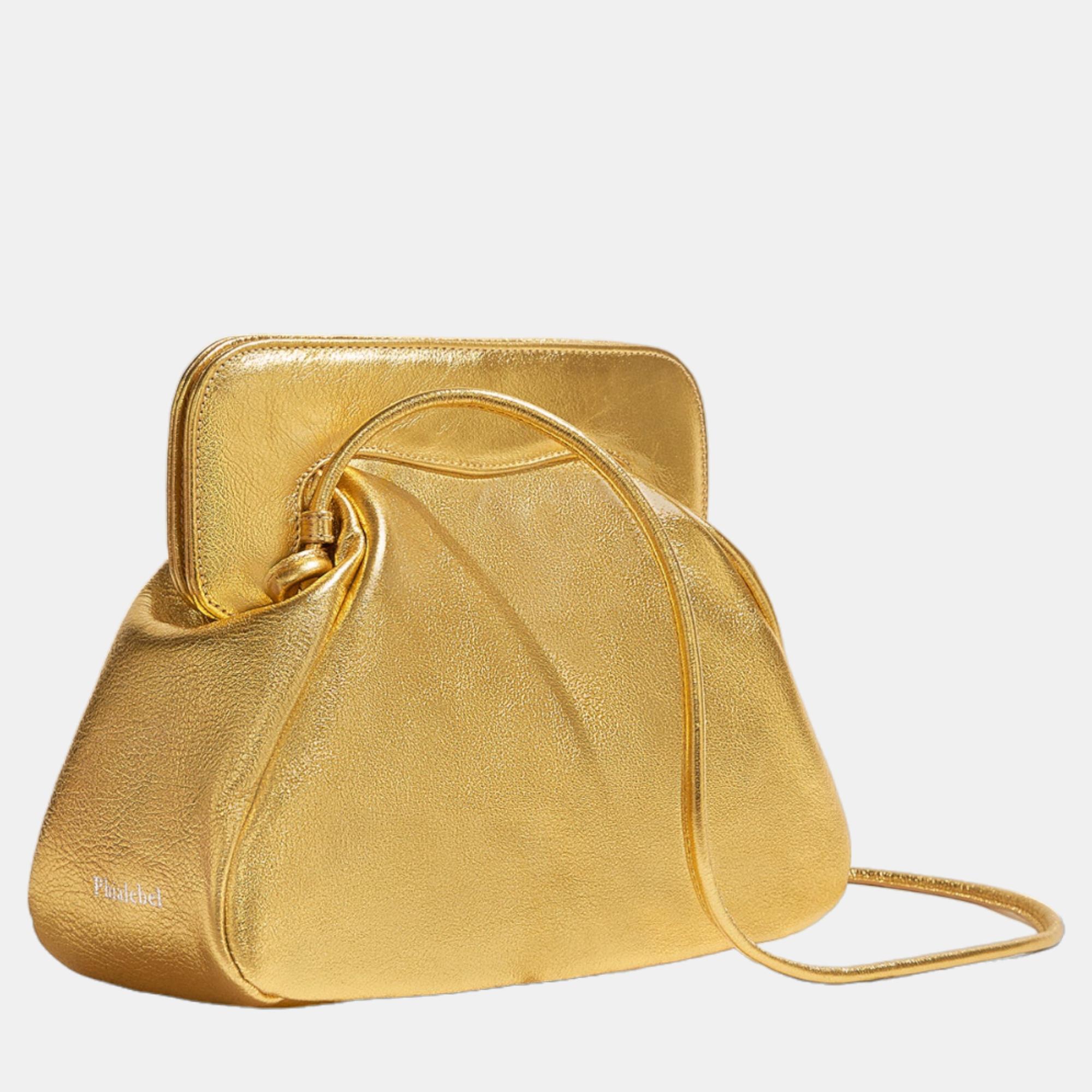 

Phialebel Constanza metallised gold Shoulder Bag