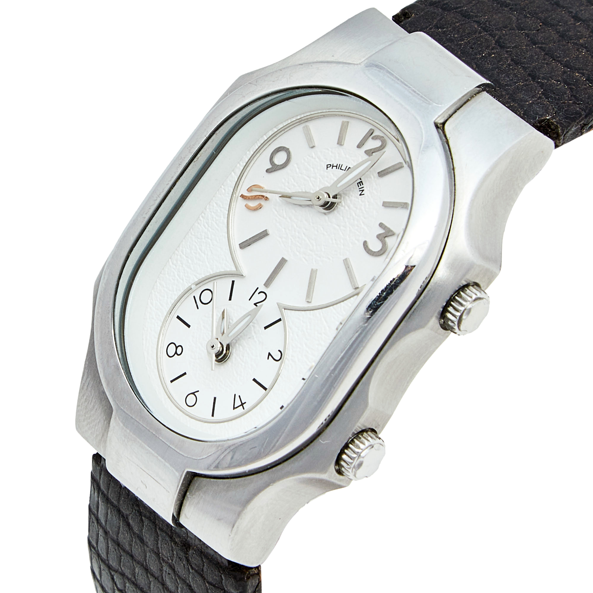 

Philip Stein White Stainless Steel Leather Teslar Women's Wristwatch