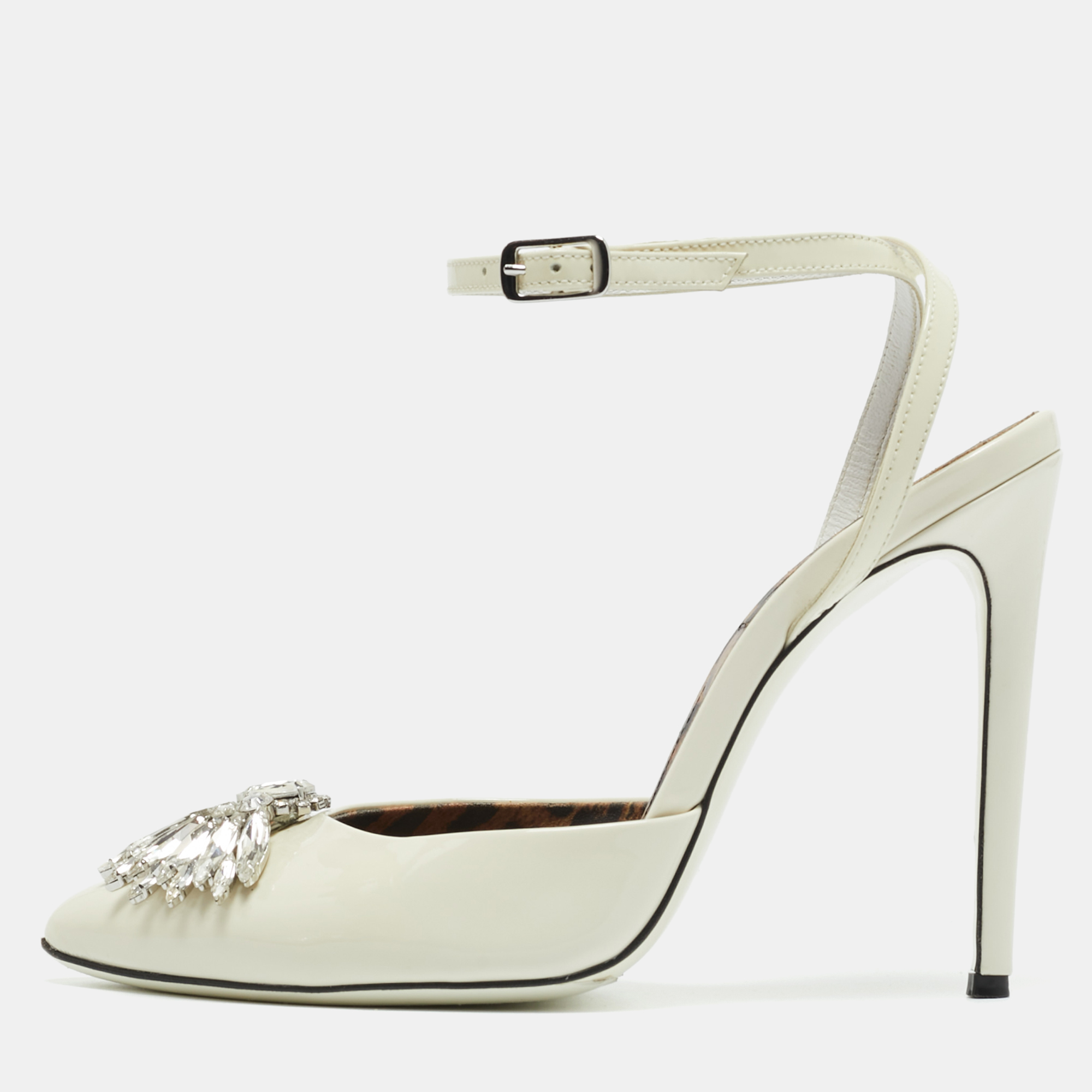 

Philipp Plein White Patent Leather Vernice Pumps Size