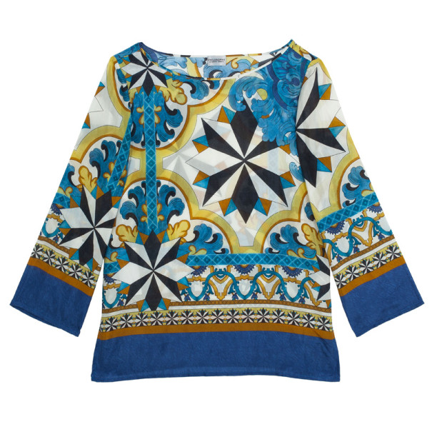 مملوكة مسبقًا Philosophy di Alberta Ferretti Silk Ceramic Tile Top S