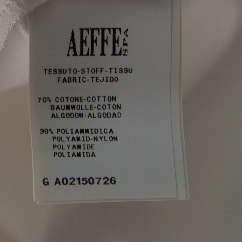 Pre-owned Philosophy Di Alberta Ferretti Off White Cotton Lace Detail Top L