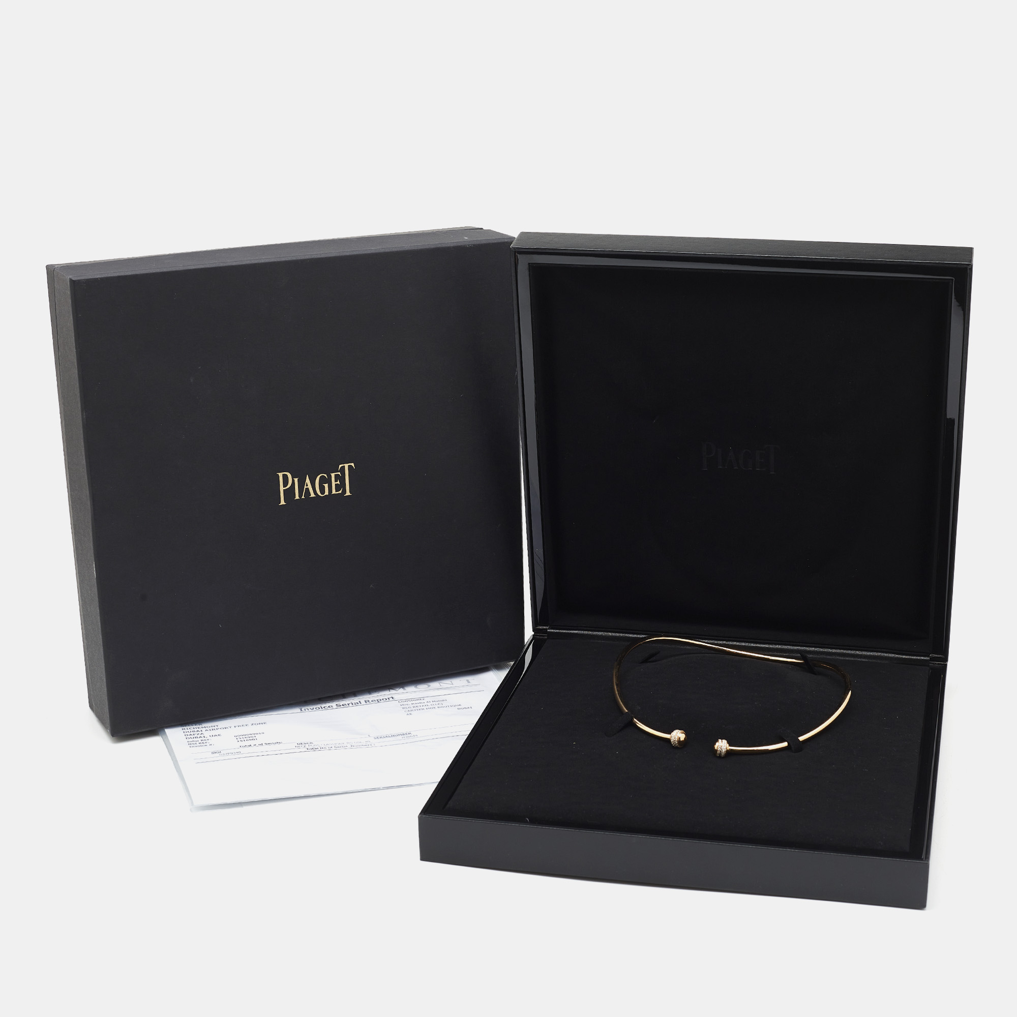 Piaget Possession Diamond 18k Rose Gold Collar Necklace 