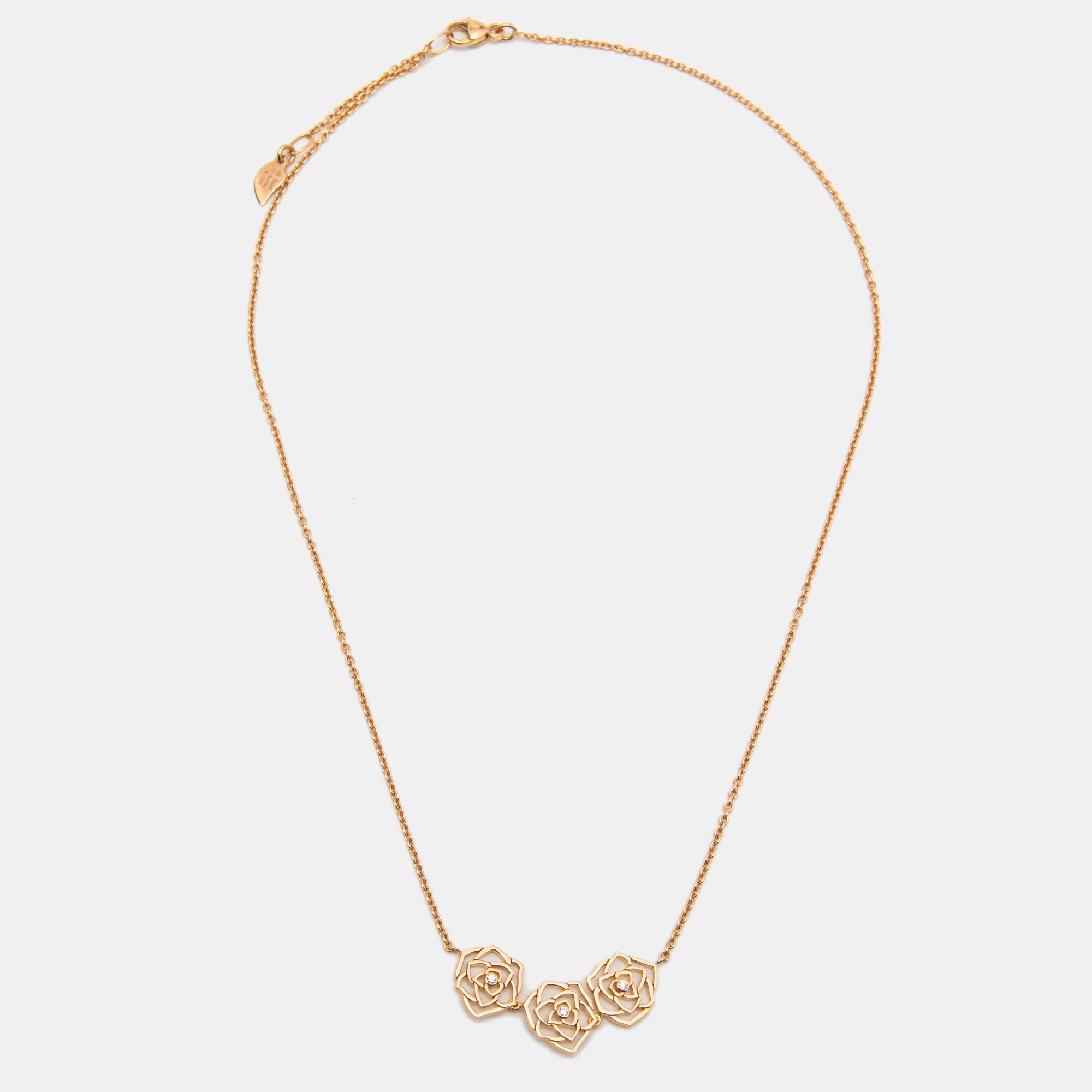 

Piaget Rose Silhouette Diamonds 18k Rose Gold Necklace