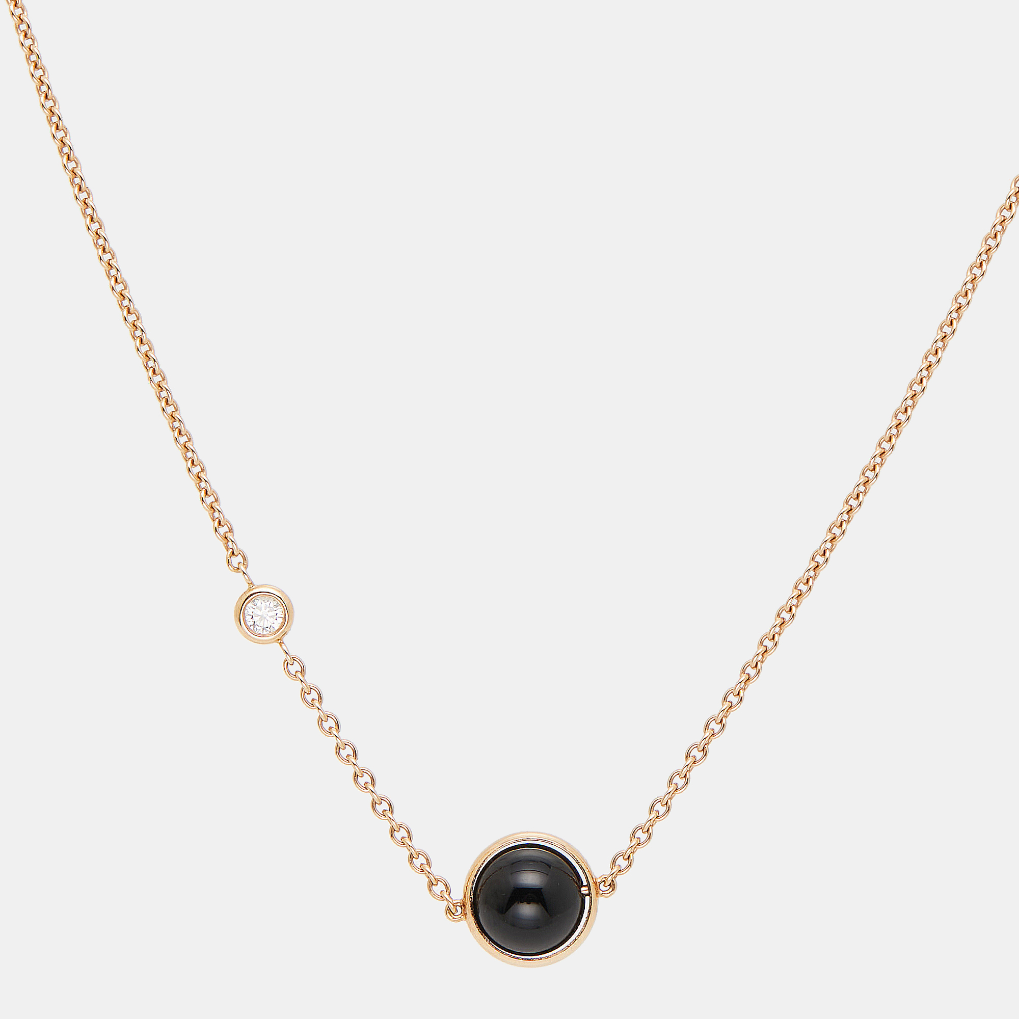 

Piaget Possession Onyx Diamond 18K Rose Gold Necklace