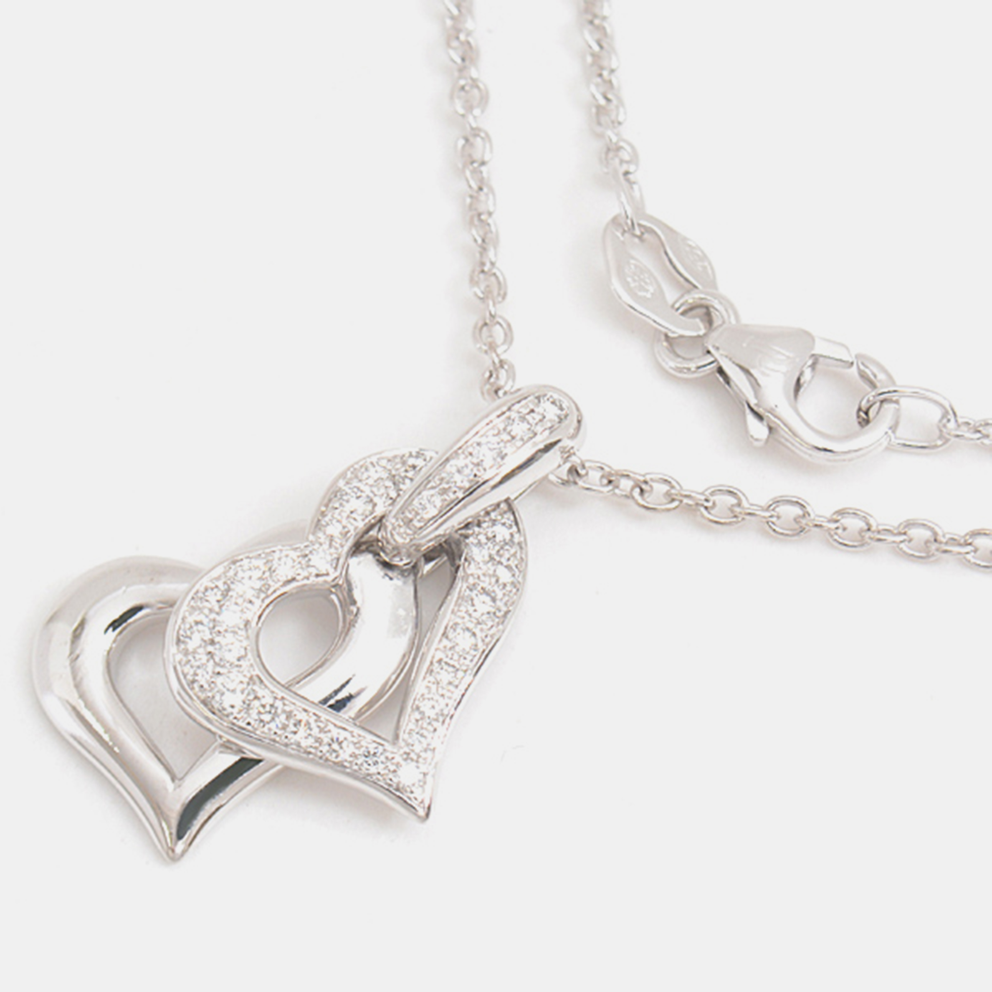 

Piaget 18K White Gold and Diamond Heart Limelight Pendant Necklace