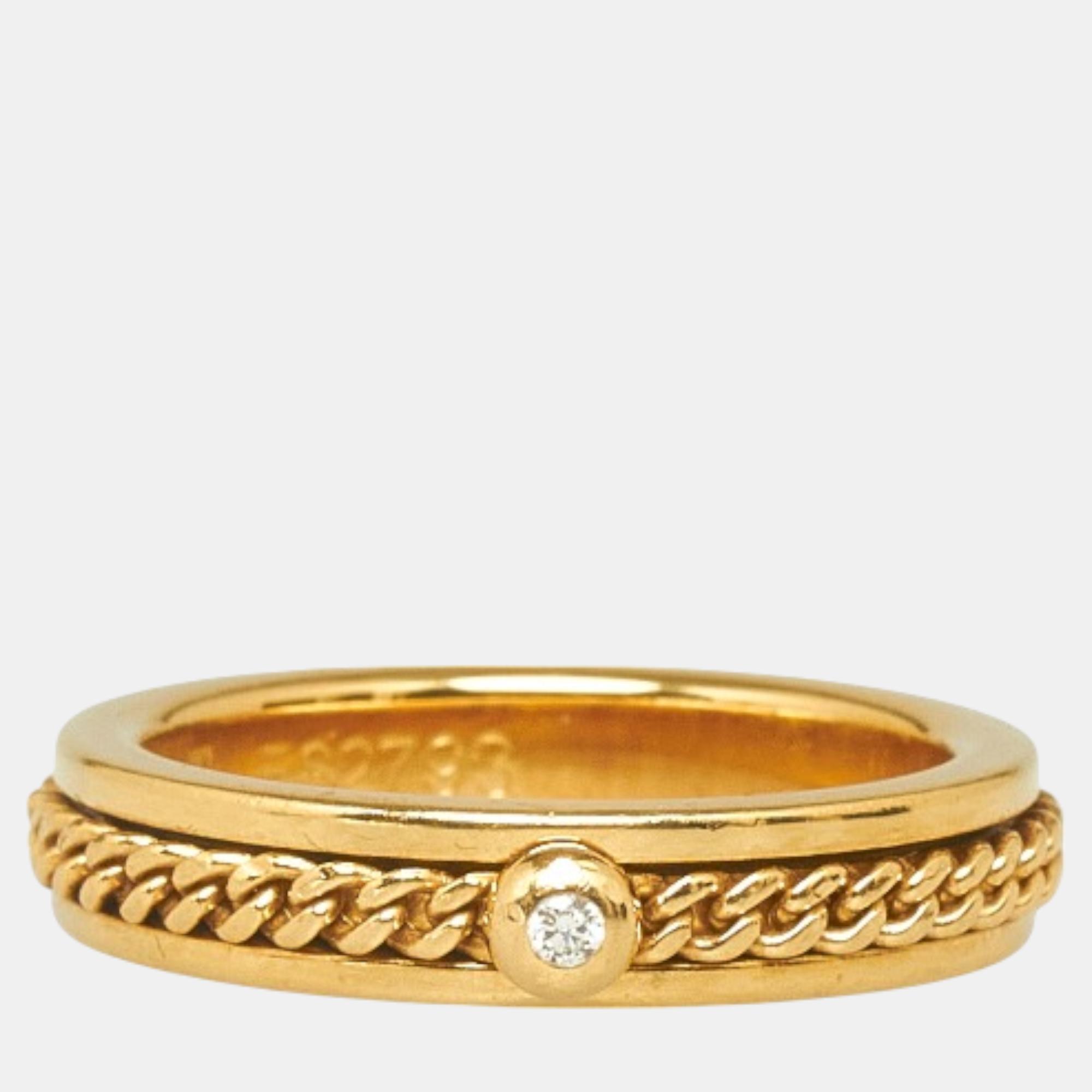 

Piaget 18K Yellow Gold and Diamond Possession Ring EU 48