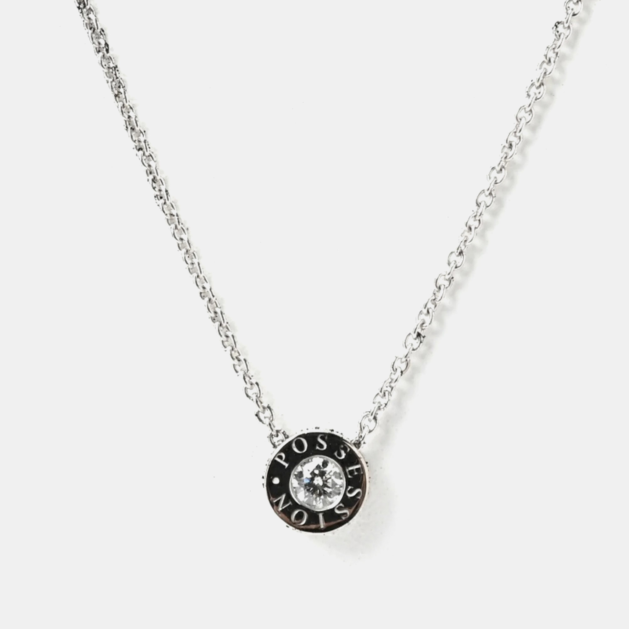 

Piaget 18K White Gold and Diamond Possession Pendant Necklace