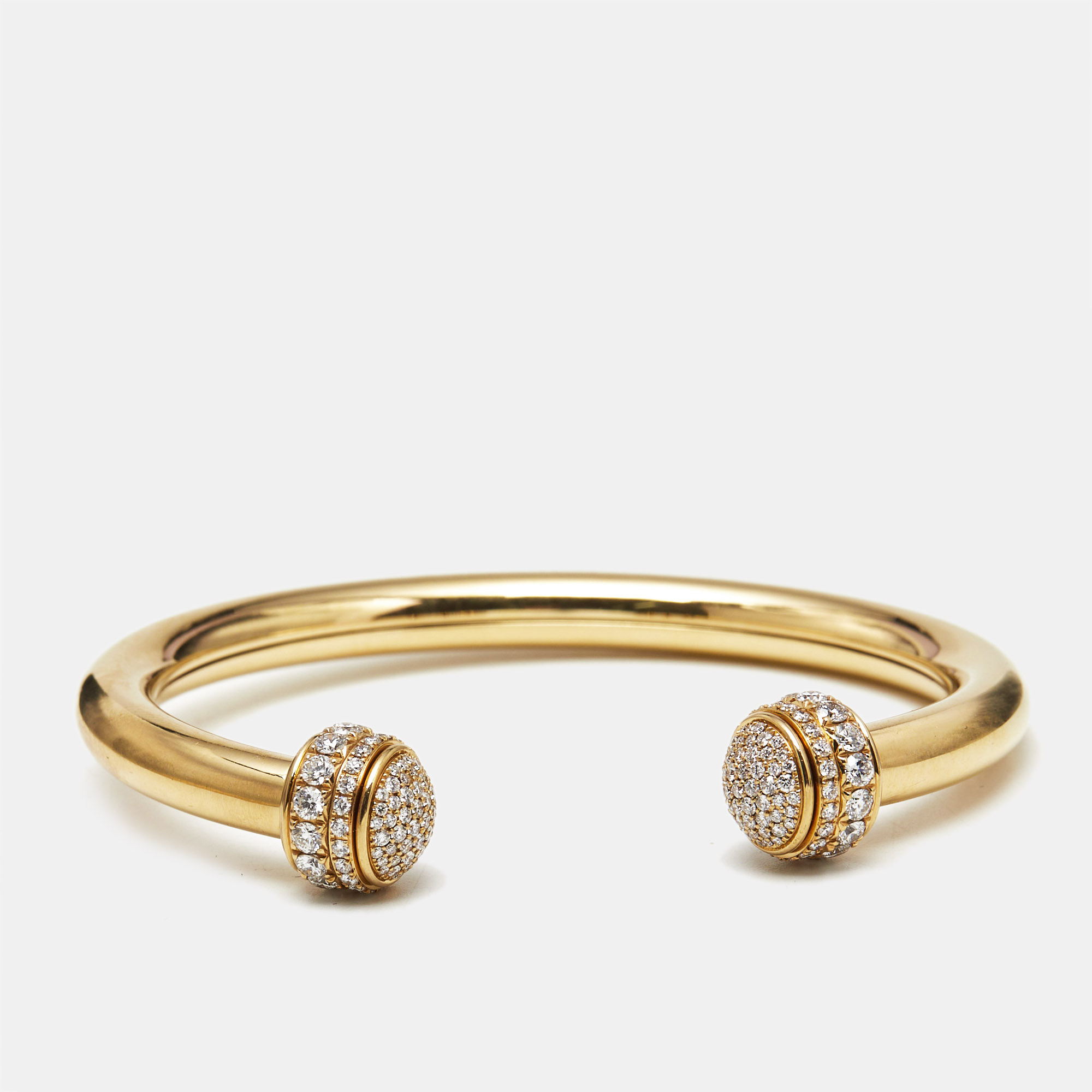 Pre-owned Piaget Possession Diamonds 18k Yellow Gold Bracelet 16