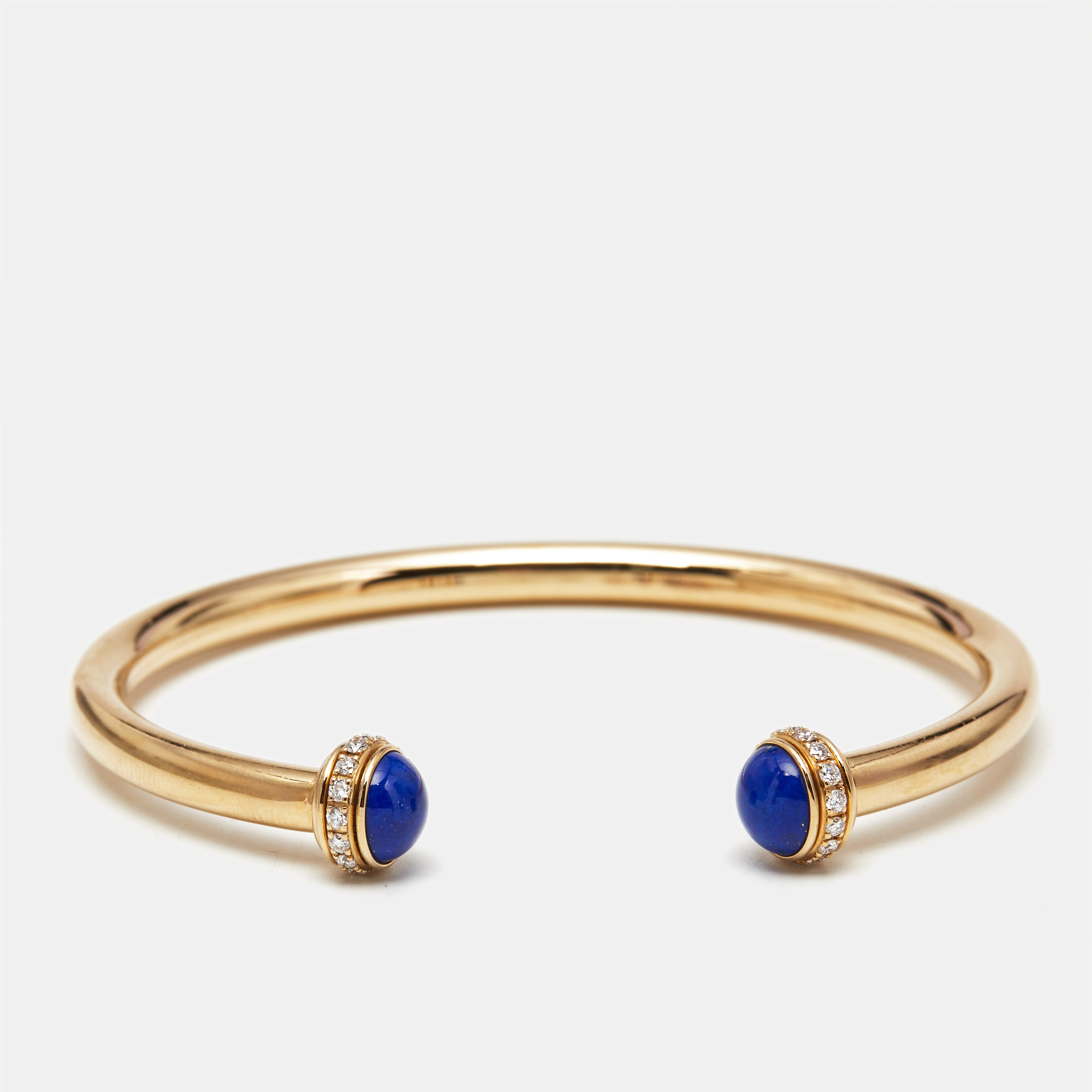 Pre-owned Piaget Possession Lapis Lazuli Diamonds 18k Rose Gold Bracelet 16
