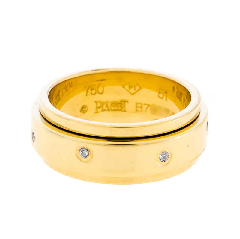 

Piaget Possession Diamond 18k Yellow Gold Band Ring Size