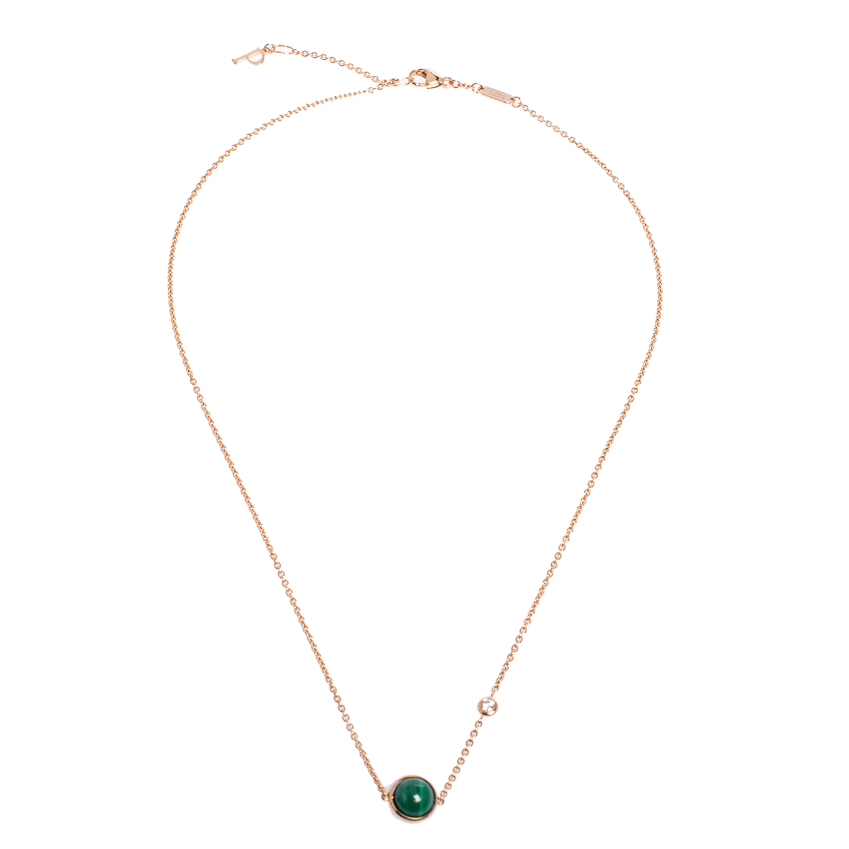

Piaget Possession Malachite Diamond 18K Rose Gold Pendant Necklace