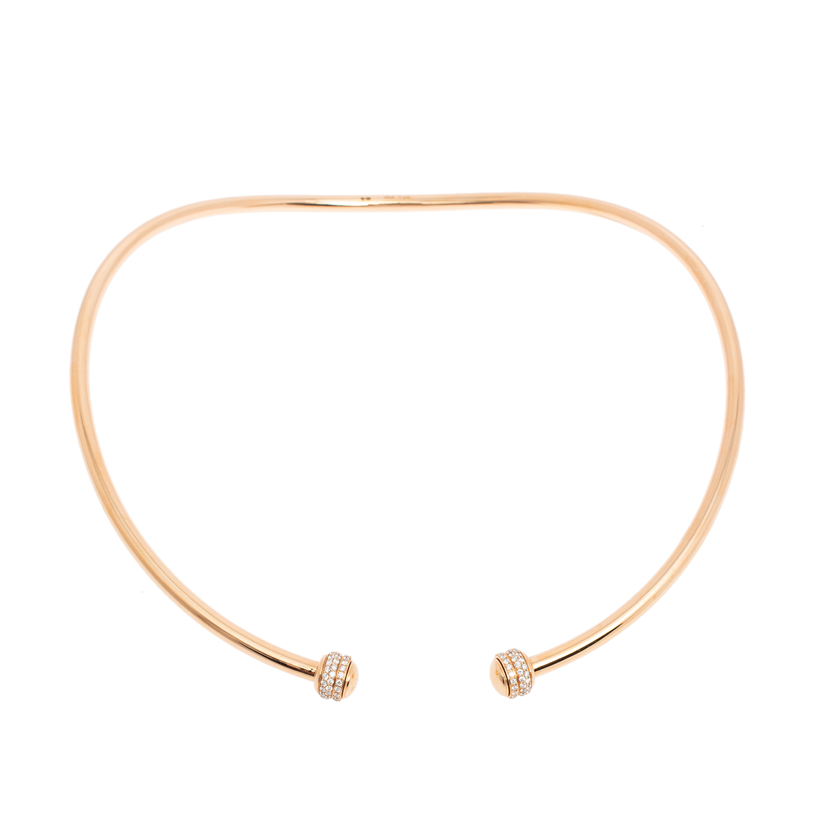 

Piaget Possession Diamond 18K Rose Gold Rigid Collar Necklace