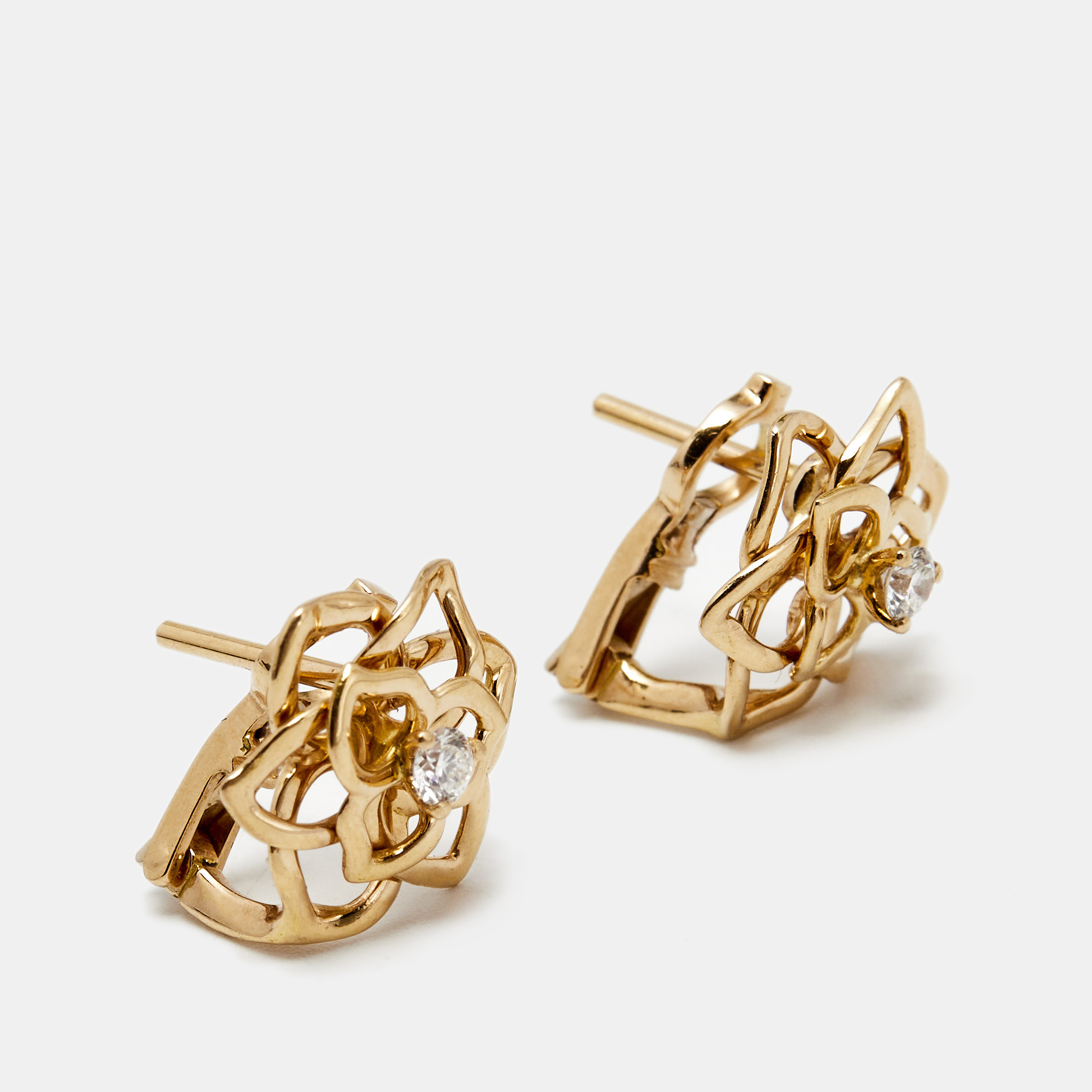 

Piaget Rose Diamond 18k Rose Gold Earrings