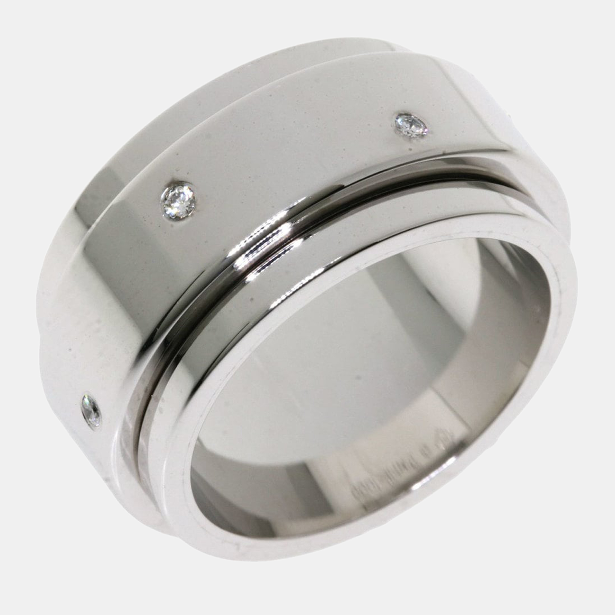 Pre Owned Piaget Possession 18K White Gold Diamond Ring EU 52