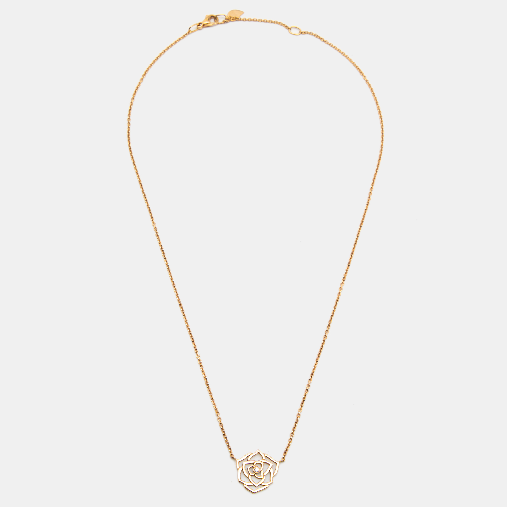 

Piaget Rose Diamond 18k Rose Gold Chain Necklace