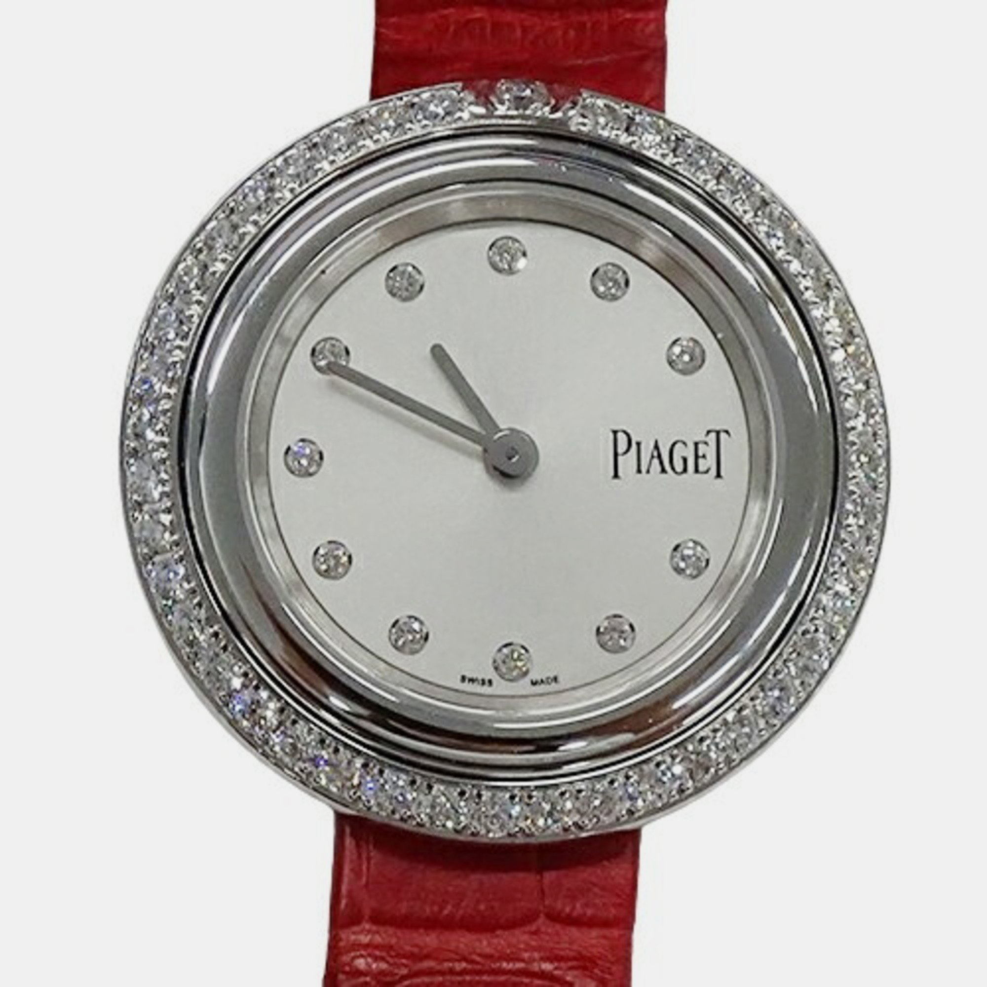 

Piaget Silver Diamond Stainless Steel Possession G0A43084 Quartz Women's Wristwatch 29 mm