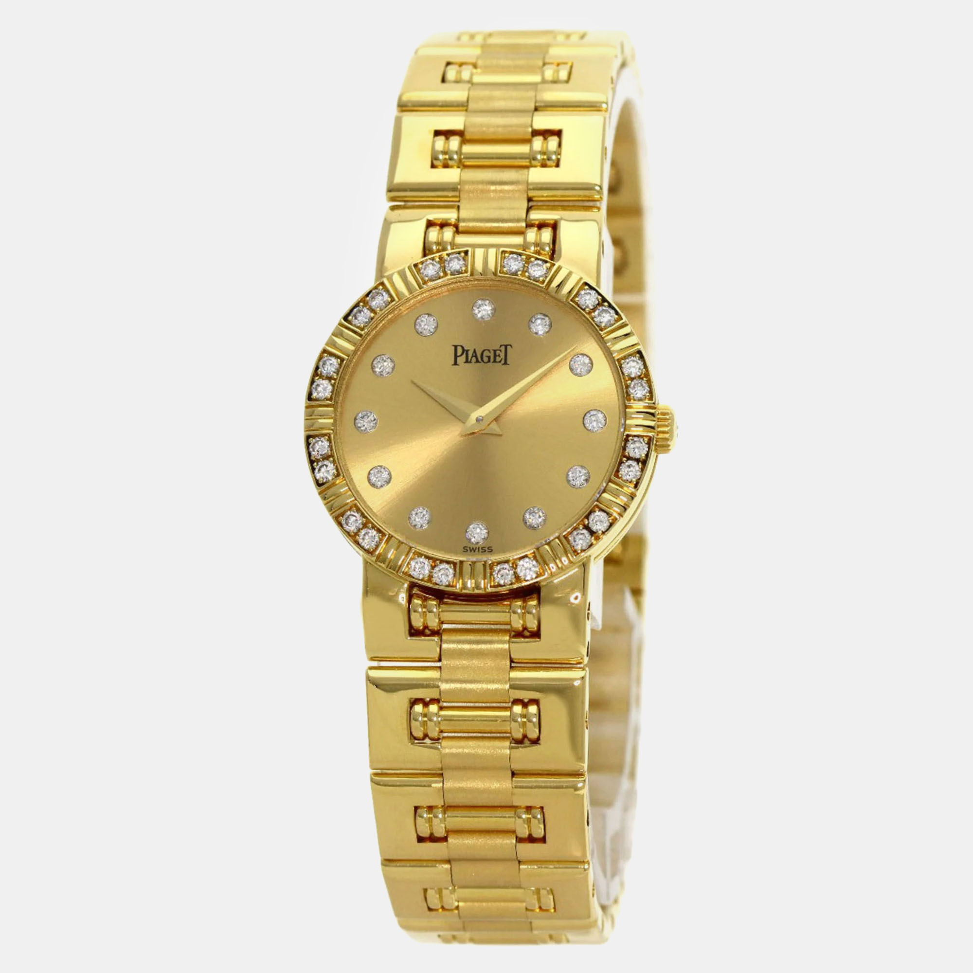 

Piaget Champagne 18k Yellow Gold Dancer 80564K81 Quartz Women's Wristwatch 23 mm