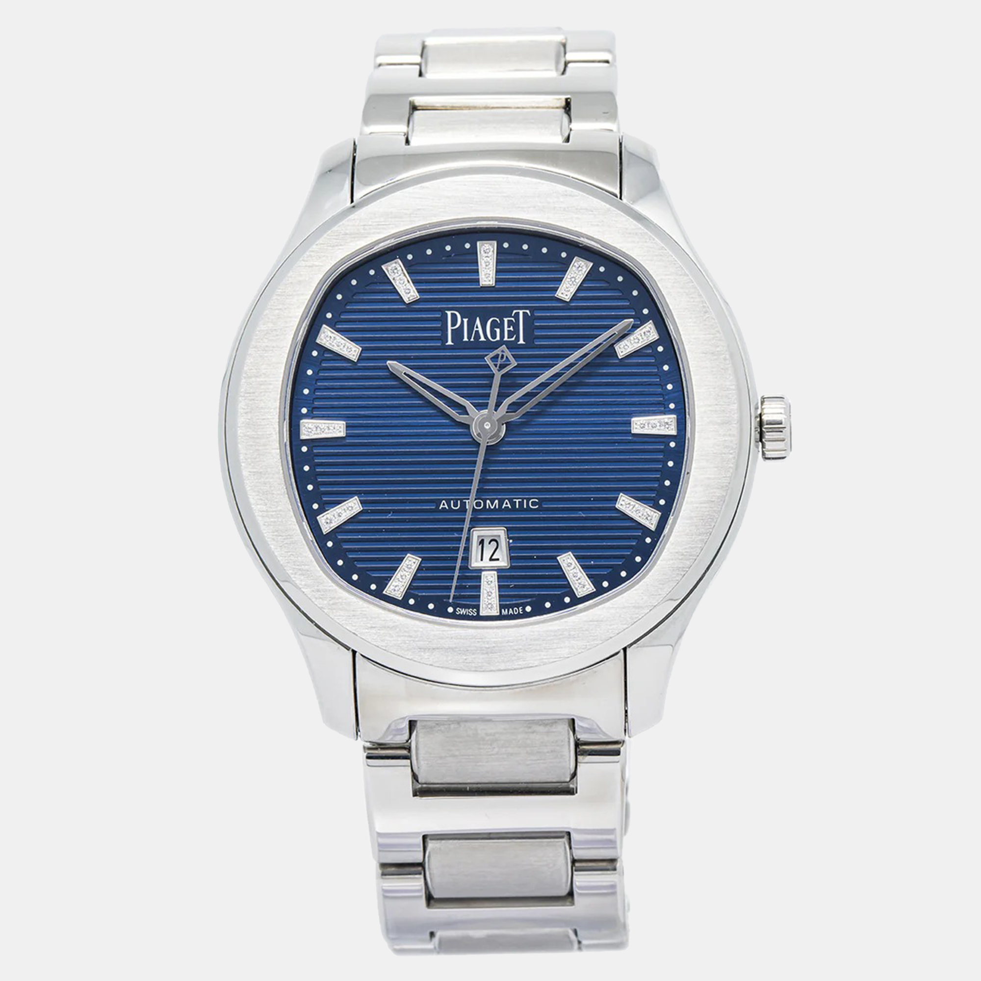 

Piaget Polo Date GOA46018 Blue Stainless-Steel Automatic Women's Wristwatch 36 mm