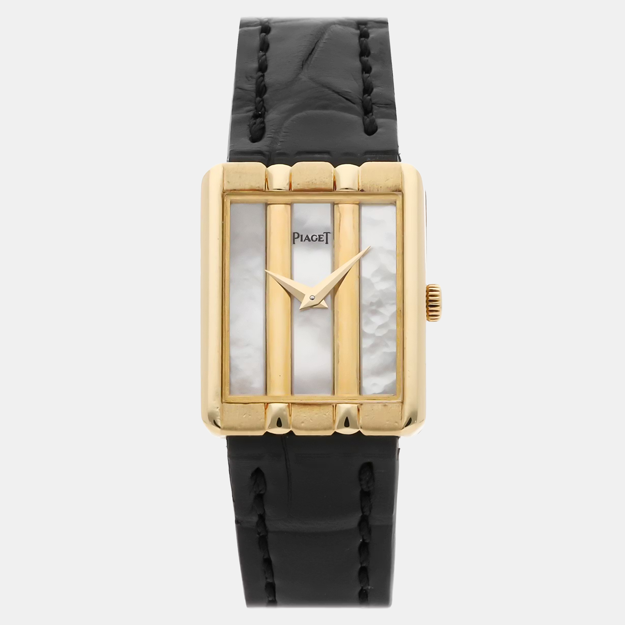 

Piaget Classic 8393 Quartz White Mother of Pearl Dial 18k Yellow Gold Women's Wristwatch