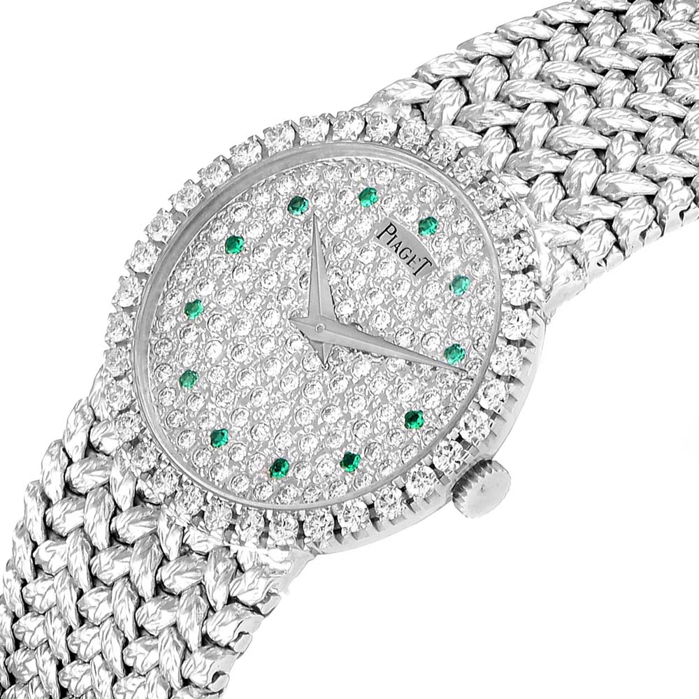 

Piaget Silver Emerald And Diamonds