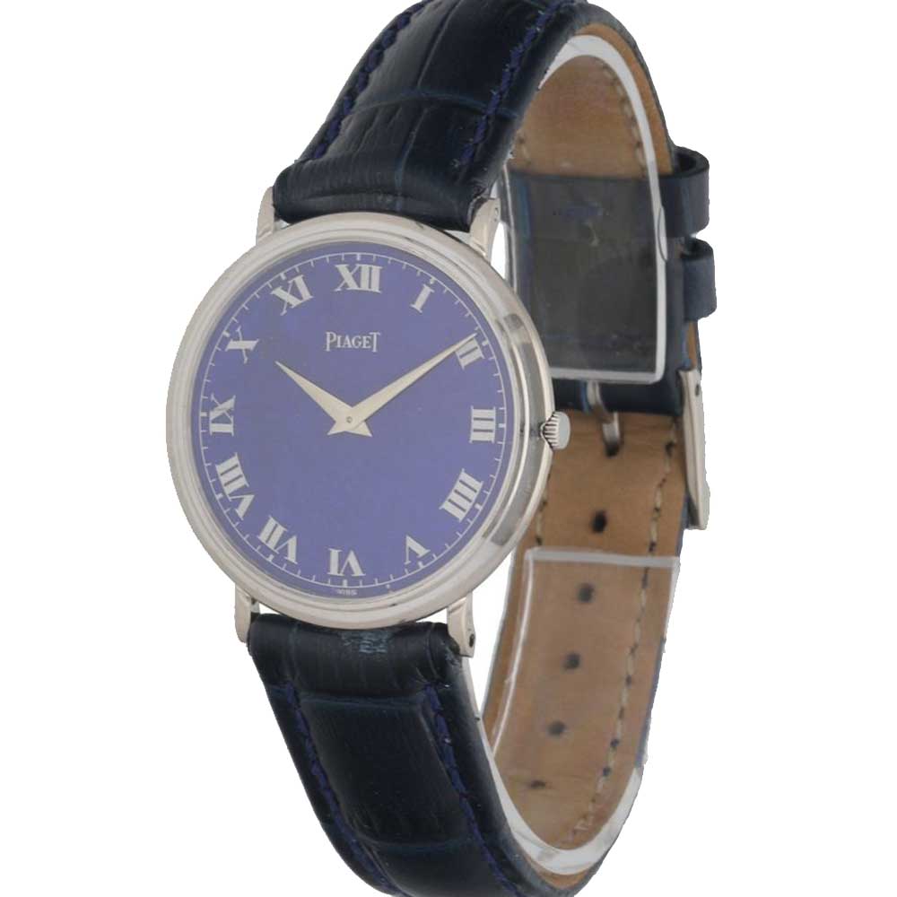 

Piaget Blue Lapis 18K White Gold Altiplano 902 Women's Wristwatch 31 MM