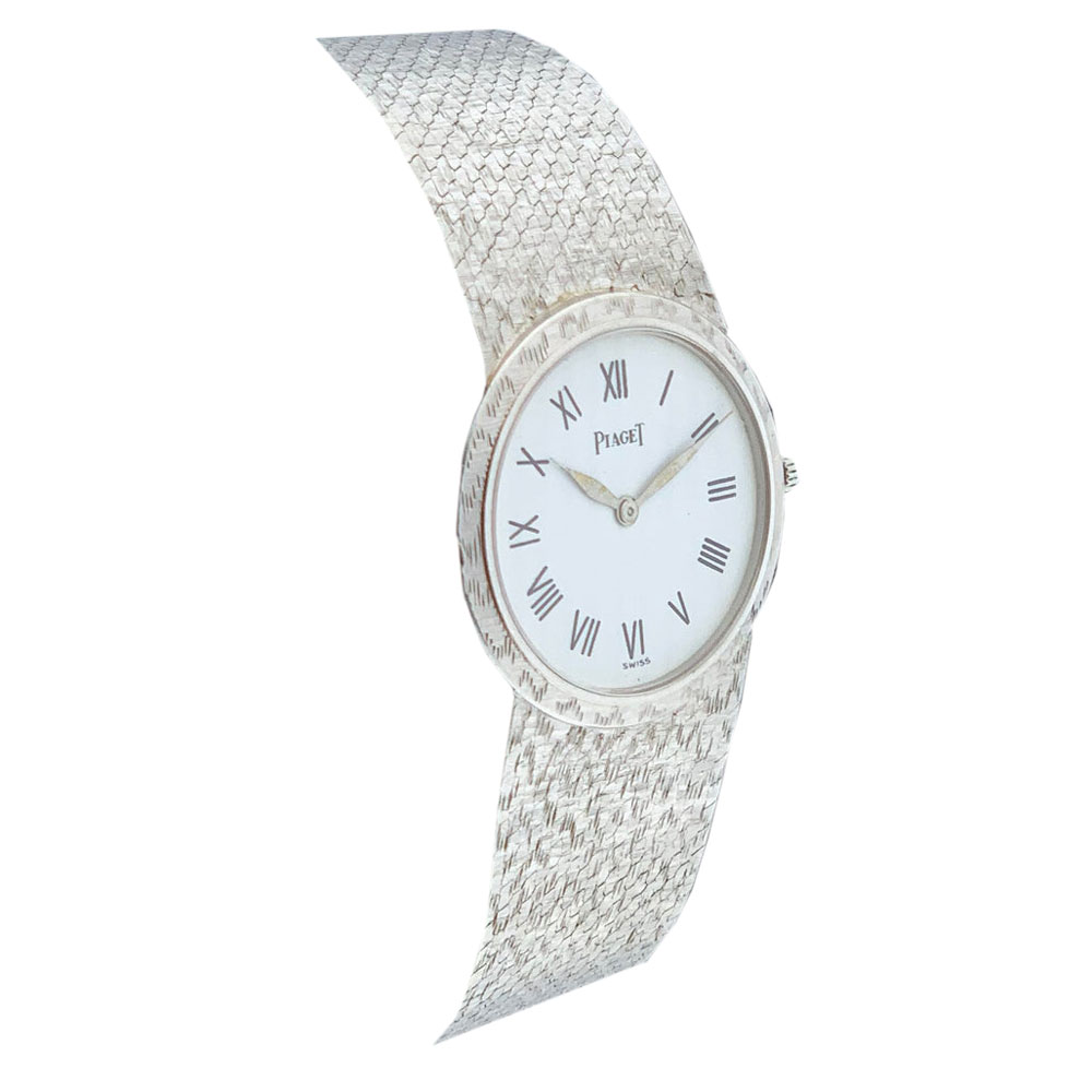 

Piaget Silver 18k White Gold Classique 924/B/68 Women's Wristwatch 24 MM