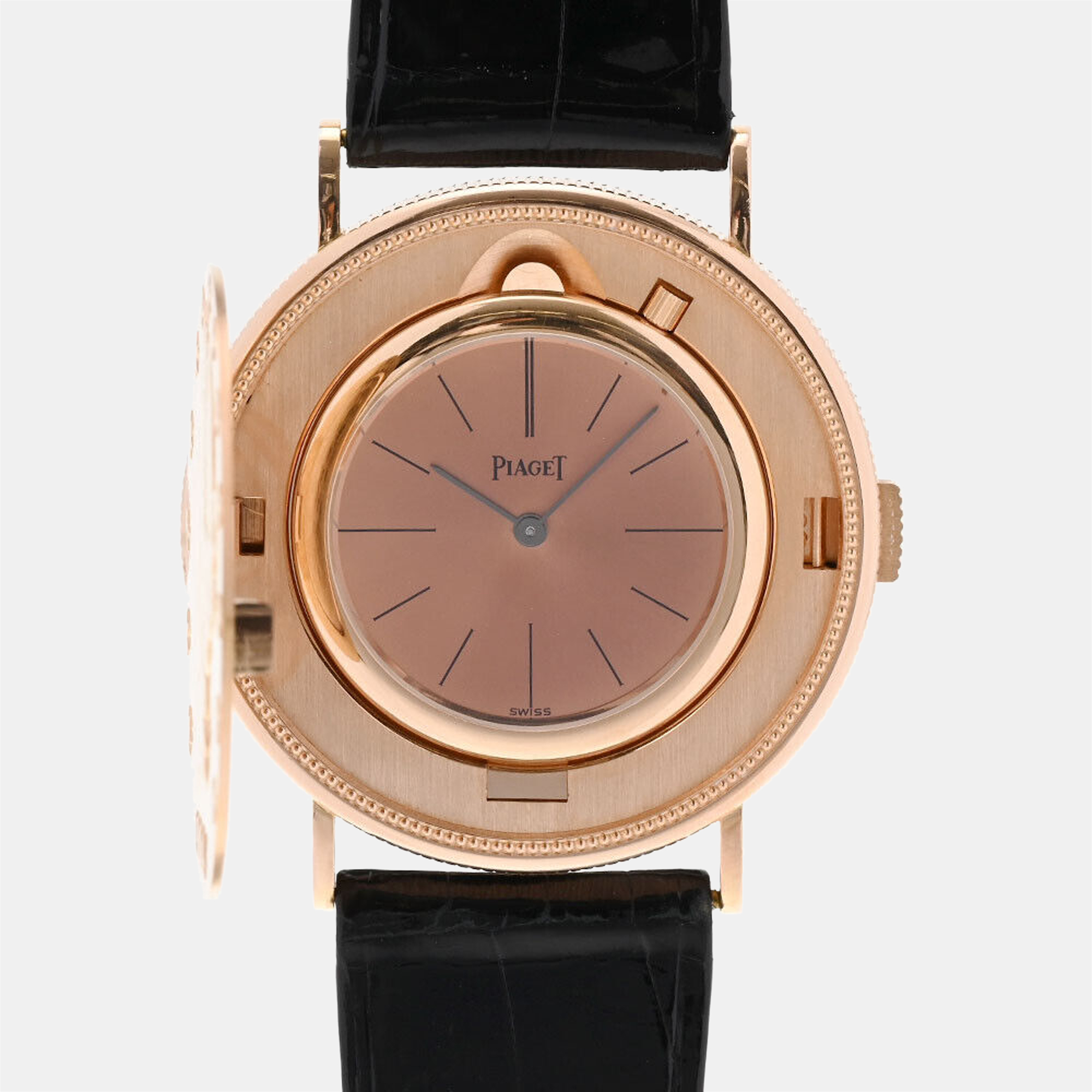 Pre-owned Piaget Pink 18k Rose Gold Possession 800000105973000 Quartz Women's Wristwatch 19.5 Mm