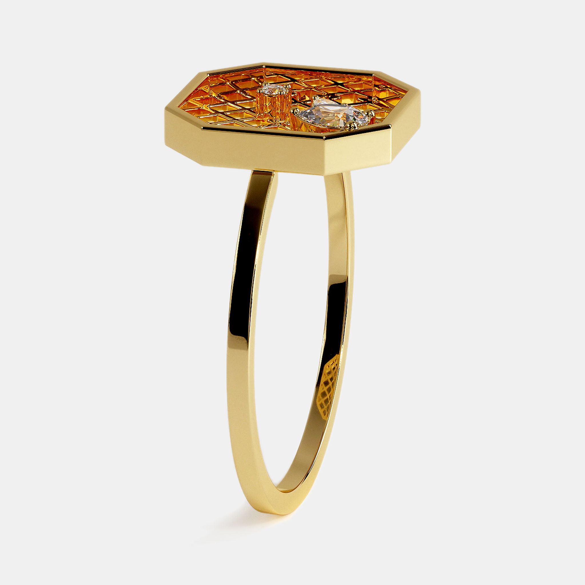 

Place Vendome Ring Vendome XII 0.19 Carat Yellow Gold Size