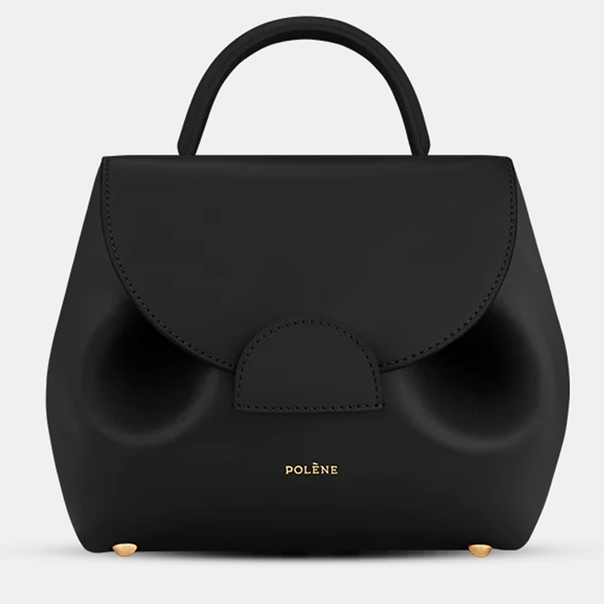 

Polene Numero-un-nano Smooth Black Edition Calfskin Handbag