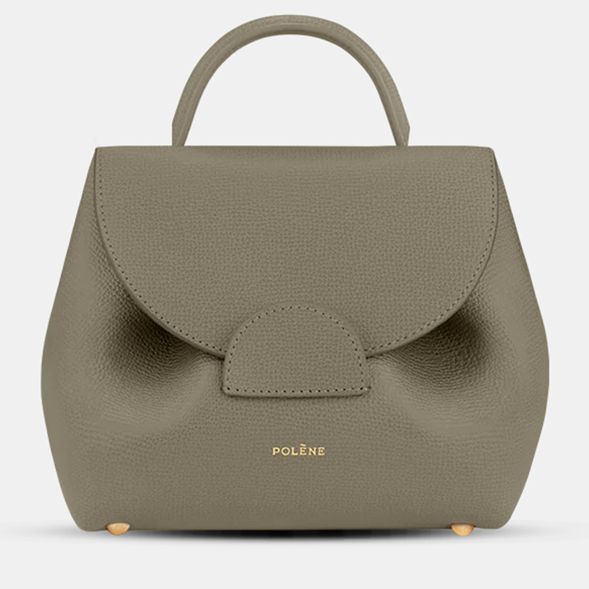 

Polene Numero-un-nano Edition Olivier Graine Calfskin Handbag, Green