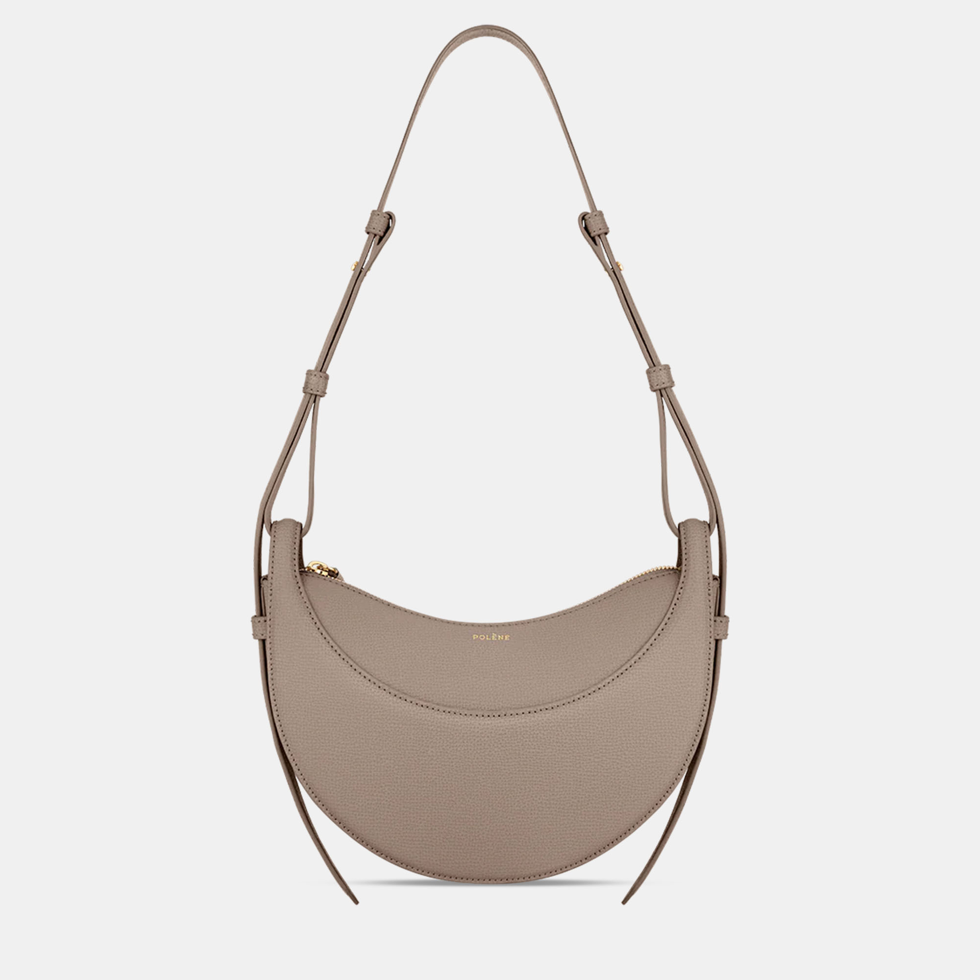 

Polene Numero-Dix Grained Taupe Edition Calfskin Handbag, Grey