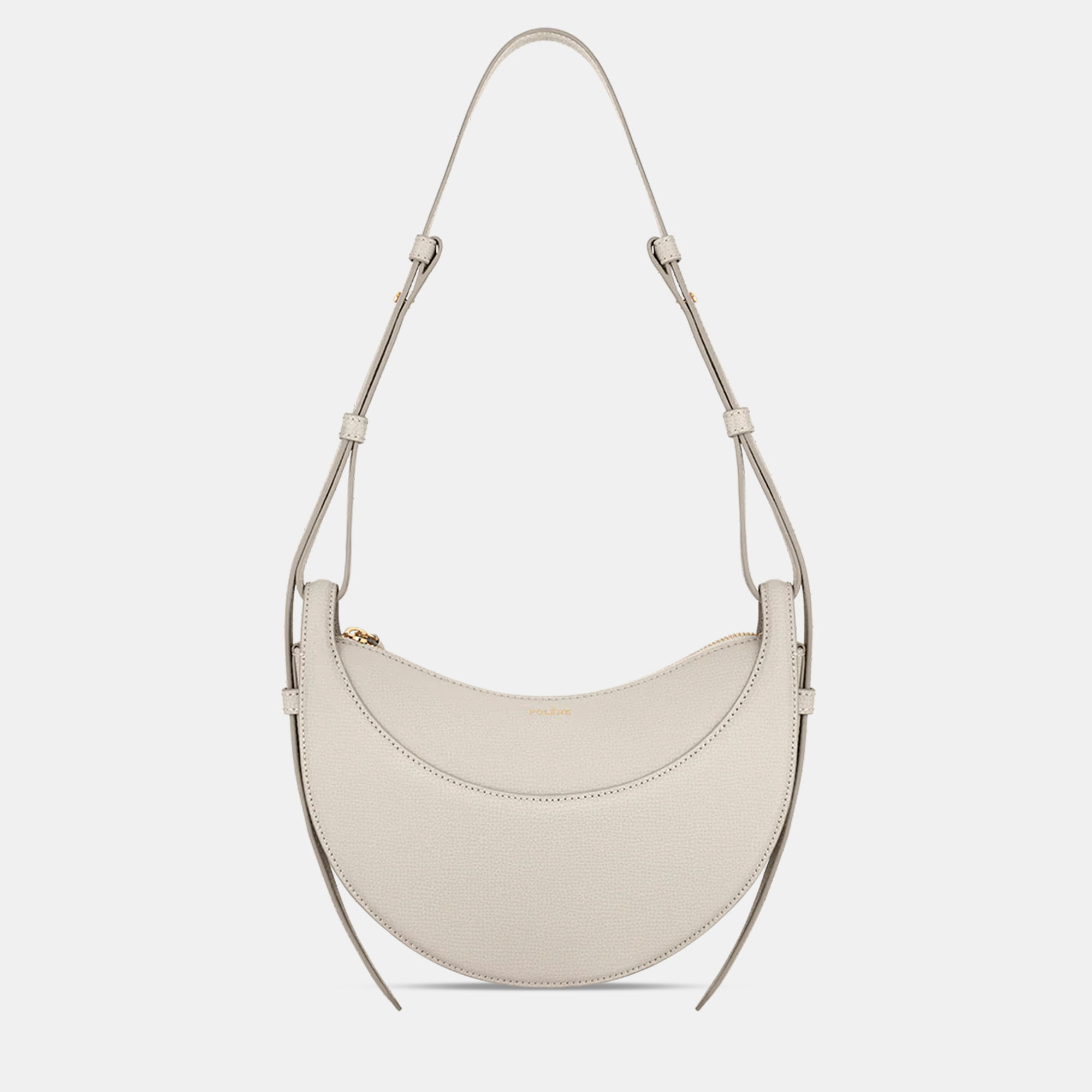 

Polene Numero-Dix Grained Chalk Edition Calfskin Handbag, Cream