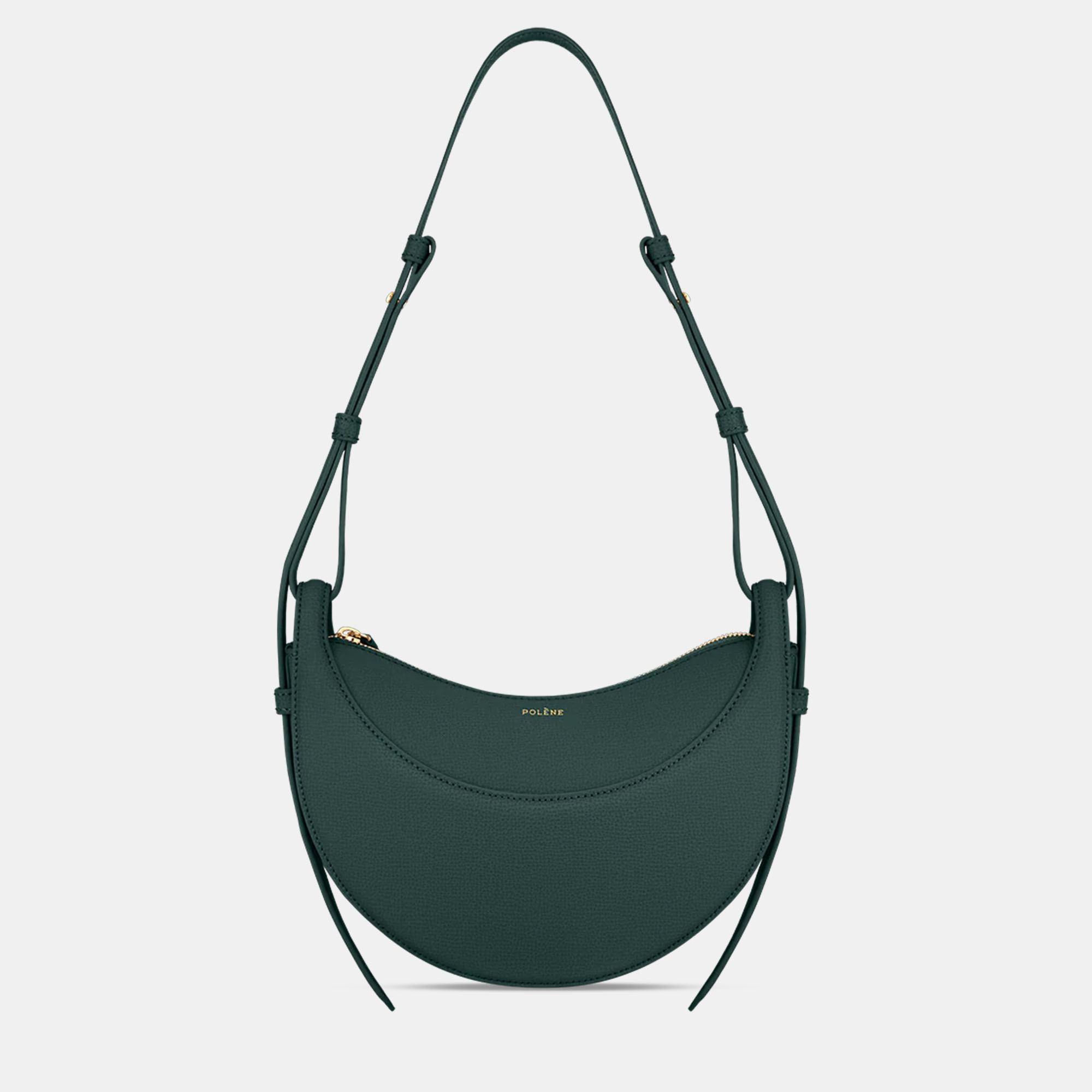 

Polene Numero-Dix Grainy Green Edition Calfskin Handbag