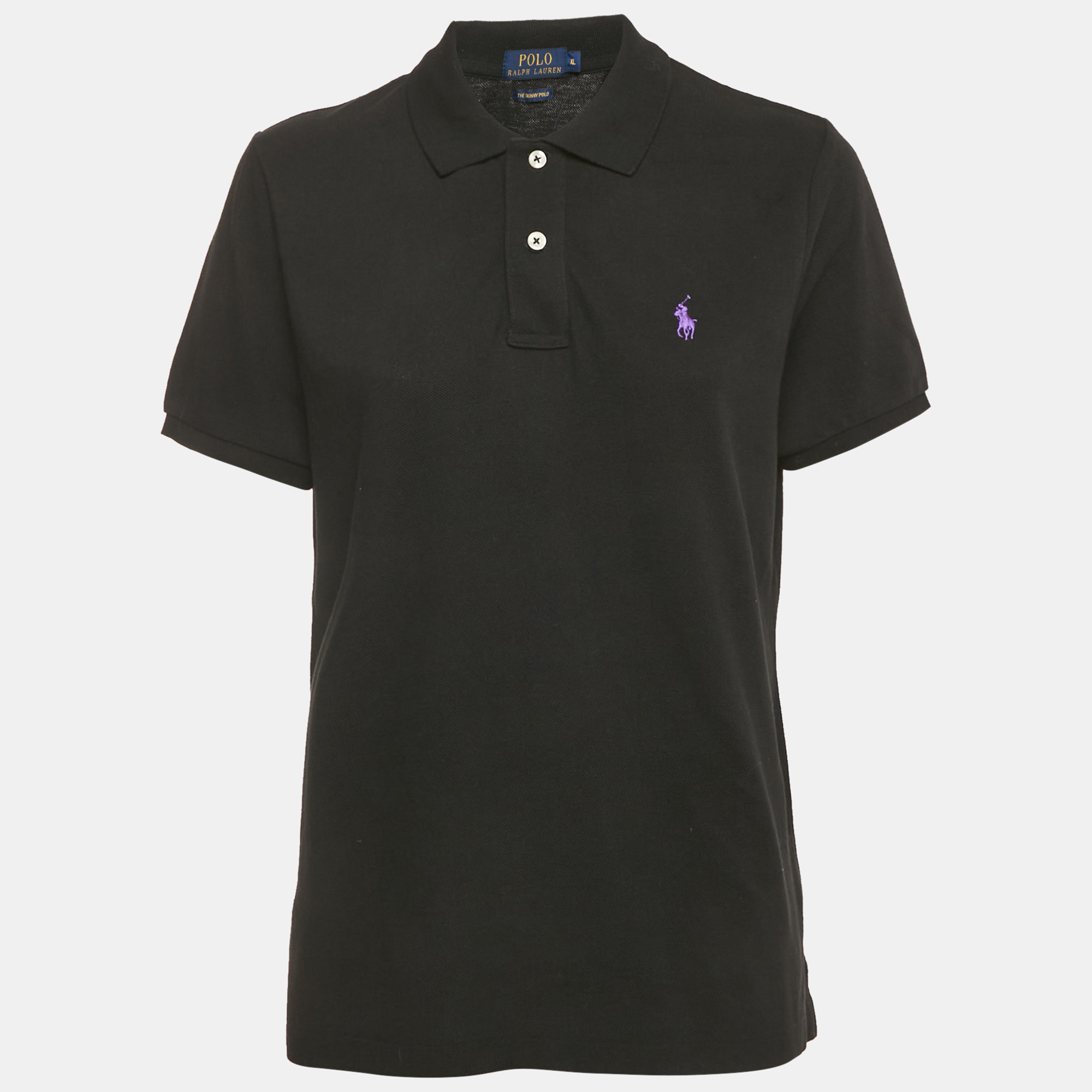 

Polo Ralph Lauren Black Cotton Pique Skinny Polo T-Shirt XL