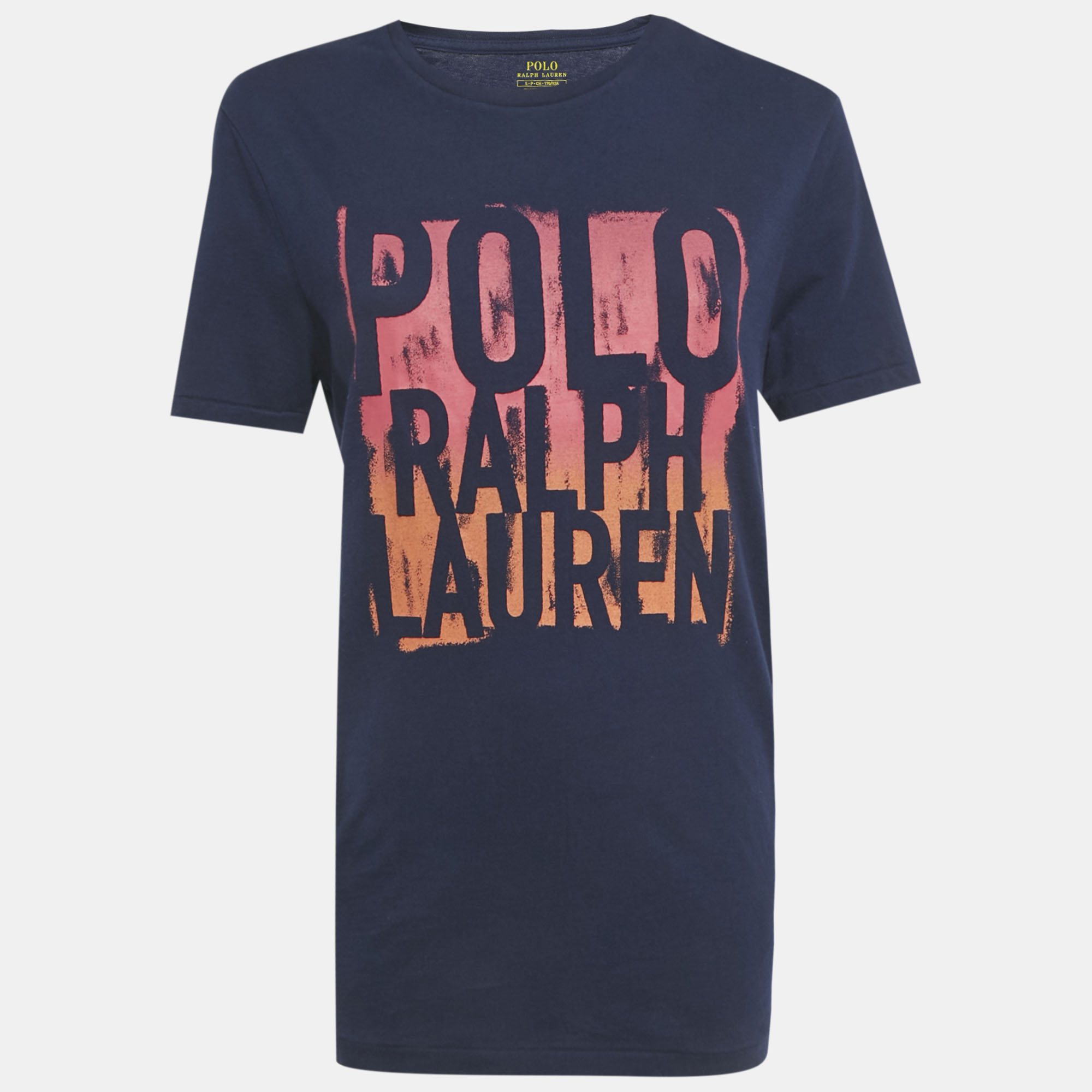 

Polo Ralph Lauren Navy Blue Printed Jersey T-Shirt S
