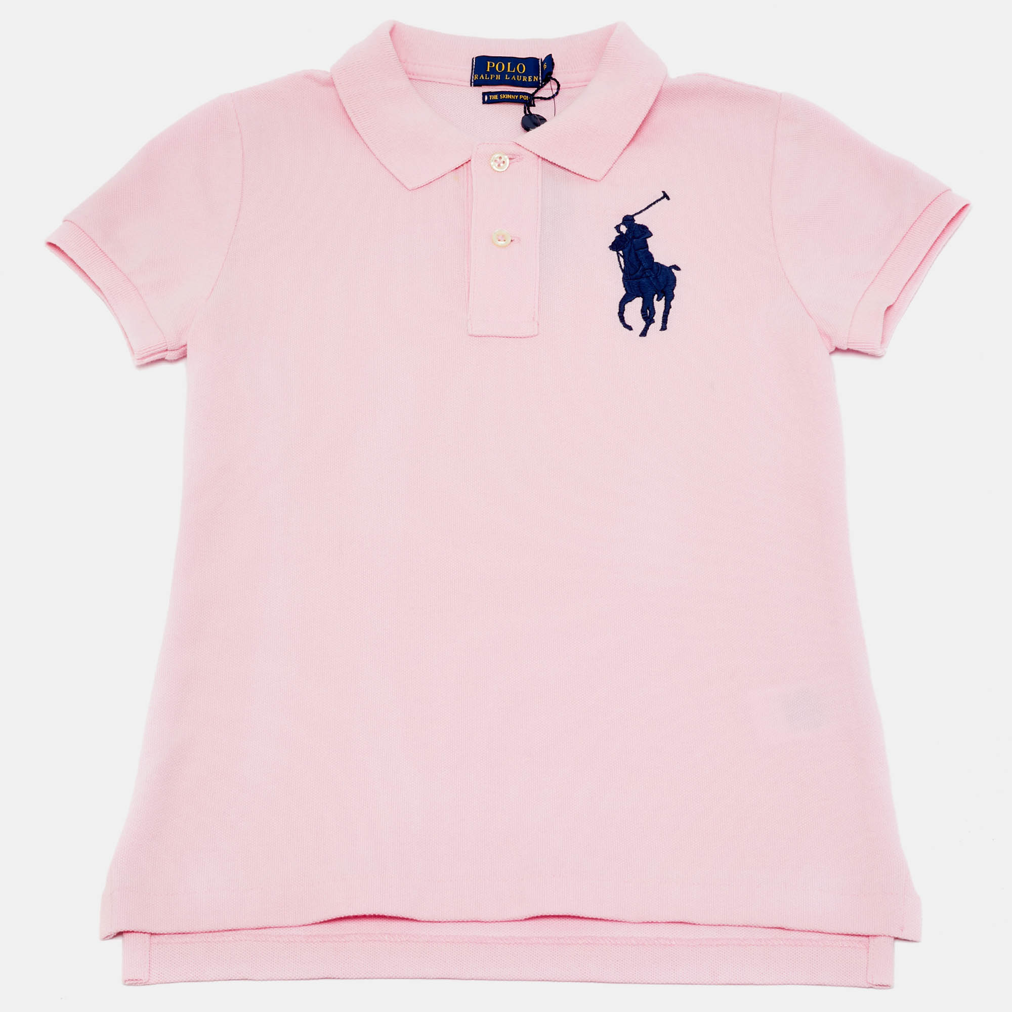 

Polo Ralph Lauren Pink Cotton The Skinny Polo T-Shirt XS