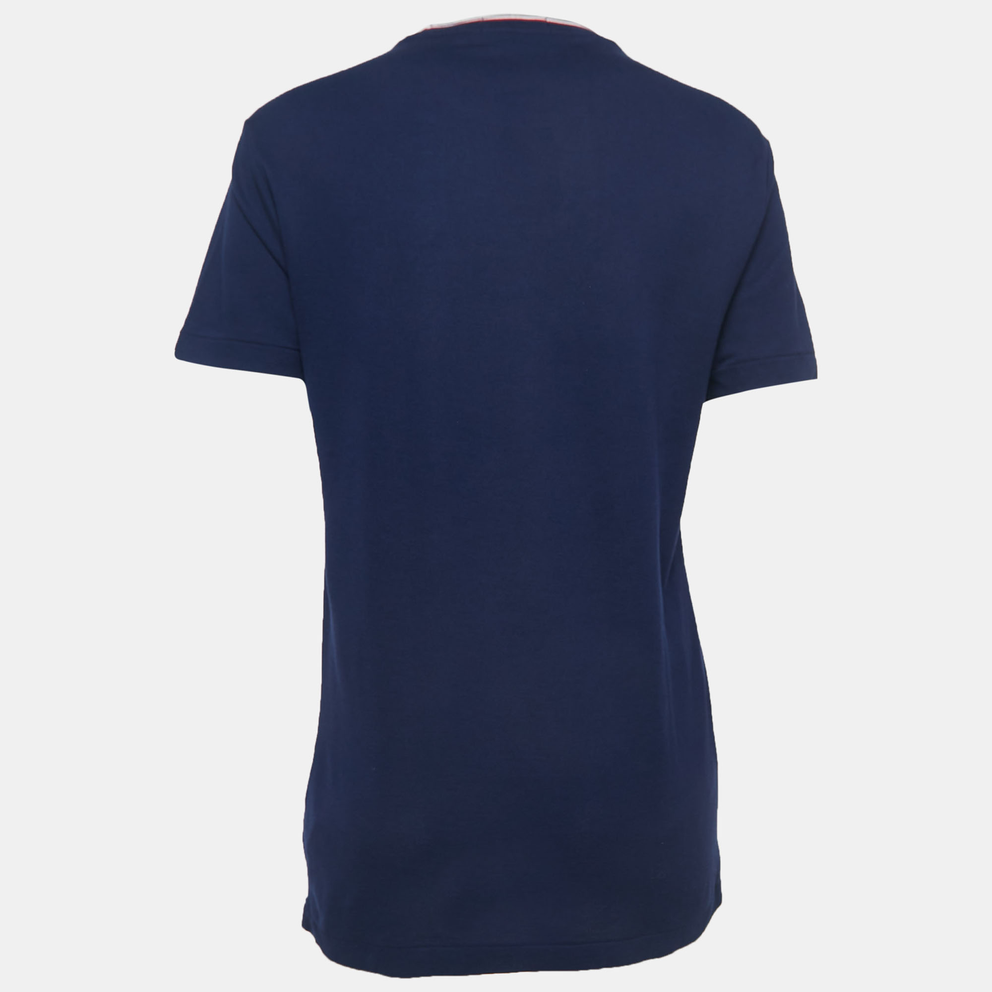 

Polo Ralph Lauren Navy Blue Cotton Pique Short Sleeve T-Shirt