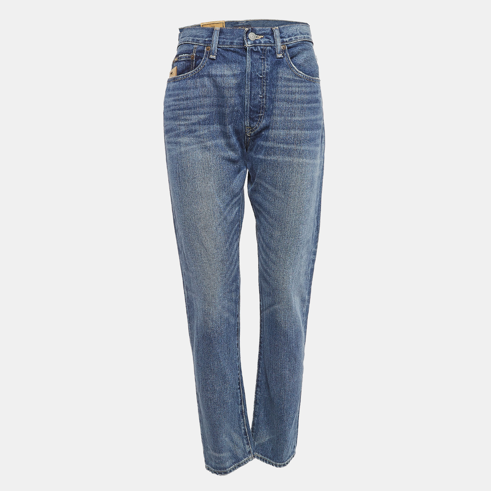 

Polo Ralph Lauren Blue Denim Callen High Rise Slim Jeans M/Waist 31.5"