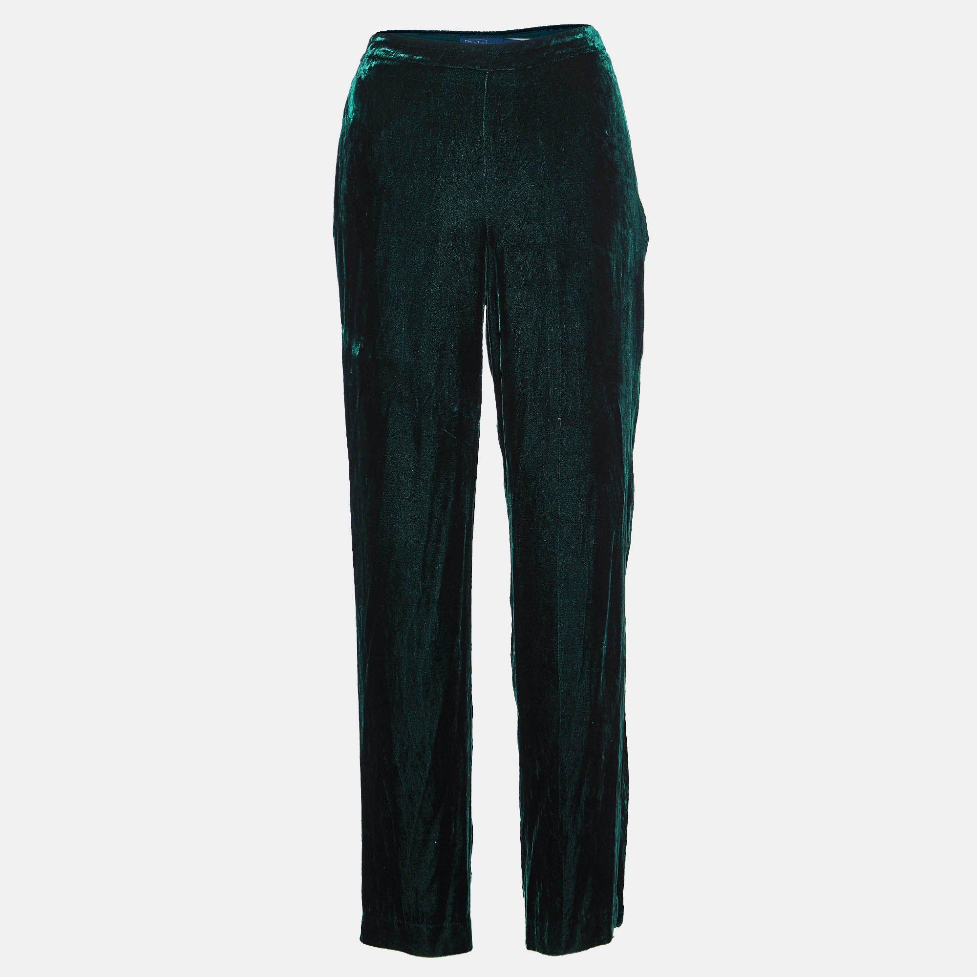 

Polo Ralph Lauren Green Velvet Loose Pants XS