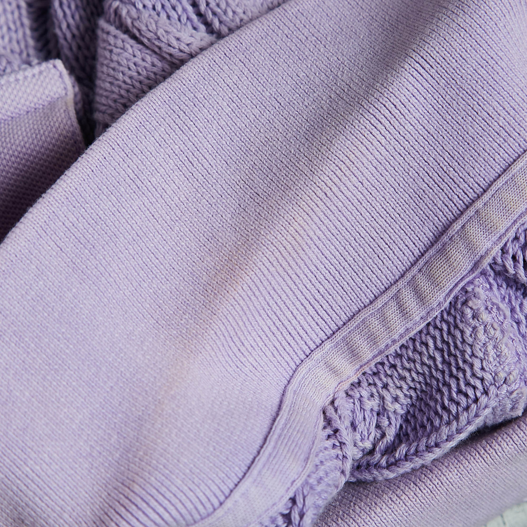 Polo Ralph Lauren Light Purple Cable Knit Polo T-Shirt XL 