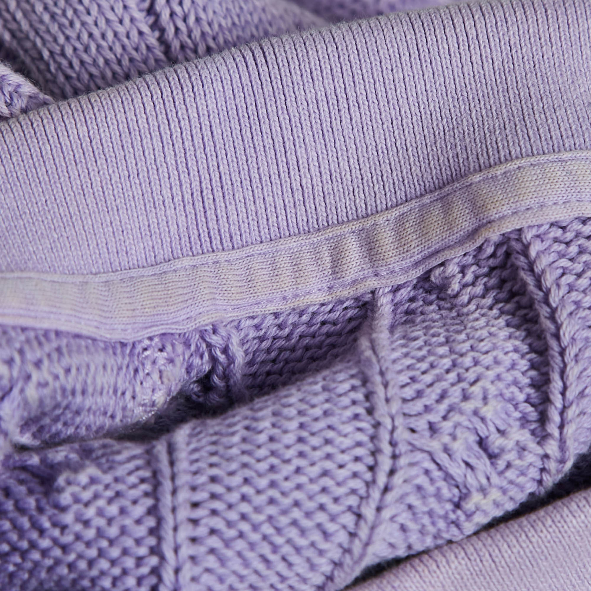 Polo Ralph Lauren Light Purple Cable Knit Polo T-Shirt XL 